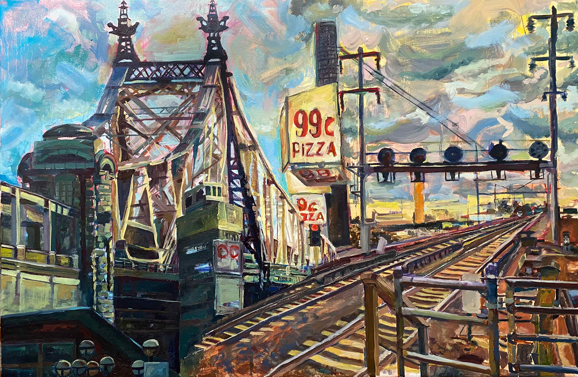 "The Crossing", oil on canvas, 24" x 36", 2021