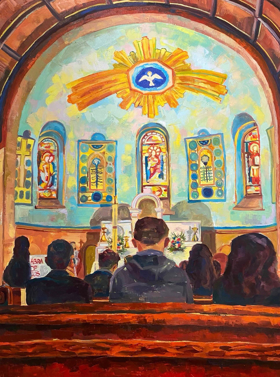 "la Palabra De Dios", oil on canvas, 30" x 40", 2022