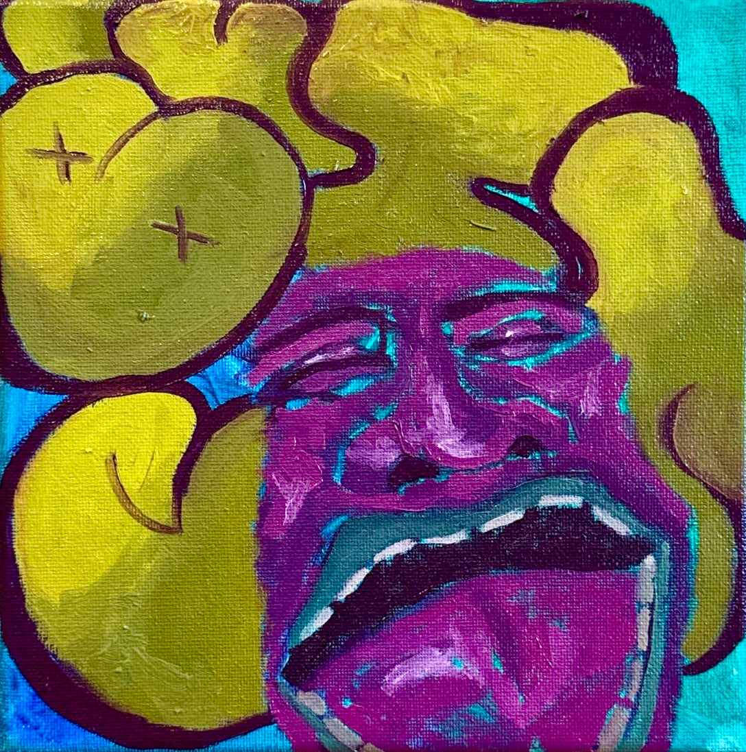 "B*TCH" Oil on canvas