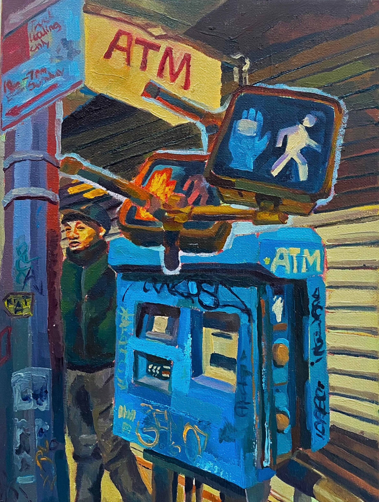 "Through the Tunnel" 2/3, oil on canvas, 8" x 10", 2023