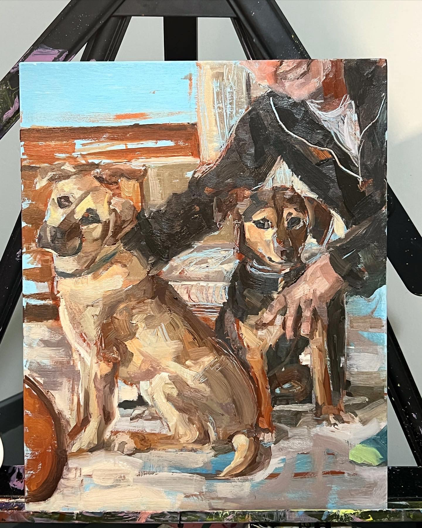 Untitled, oil on wood panel, 8" x 10", 2023