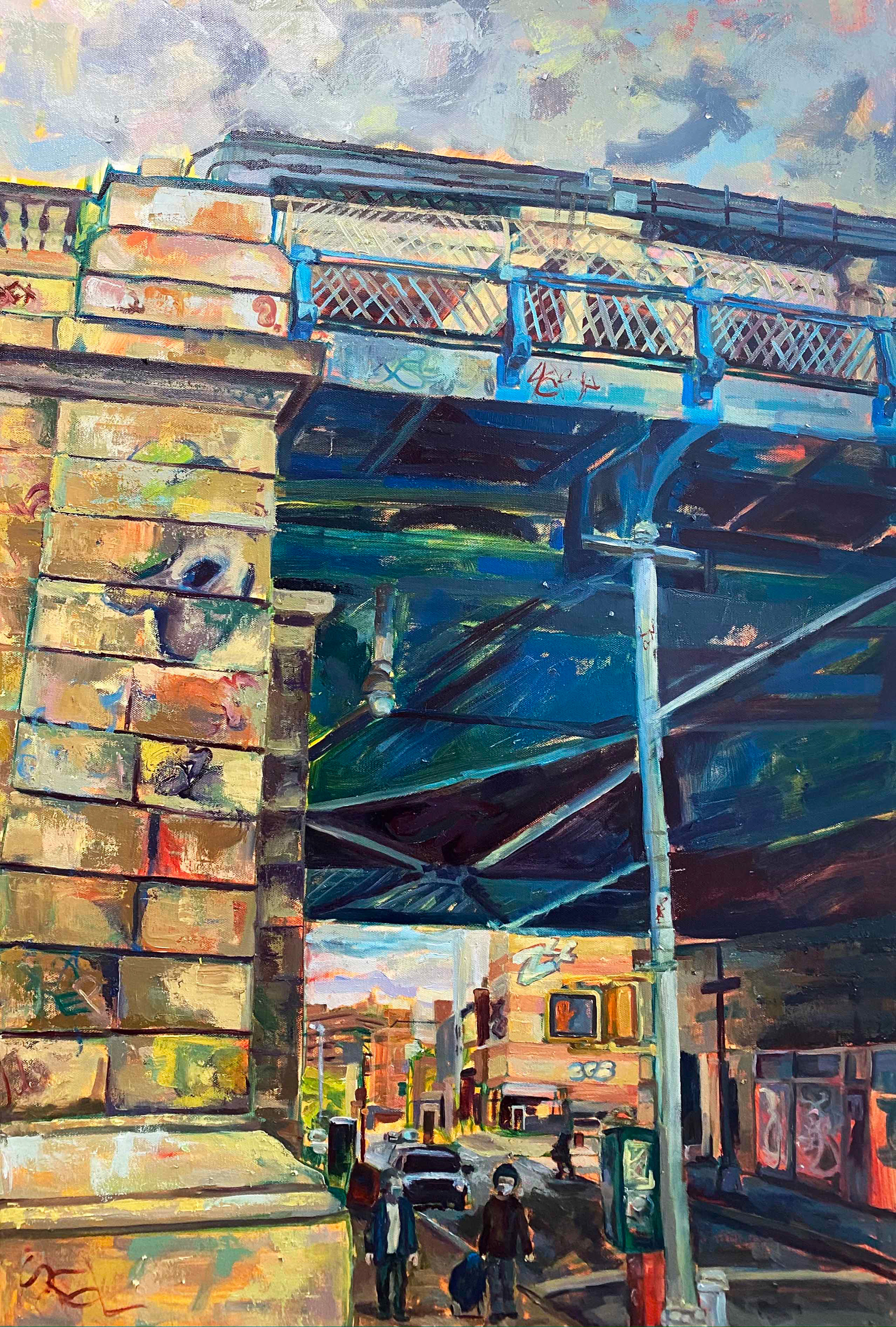 "Chinatown", oil on canvas, 24" x 36", 2022