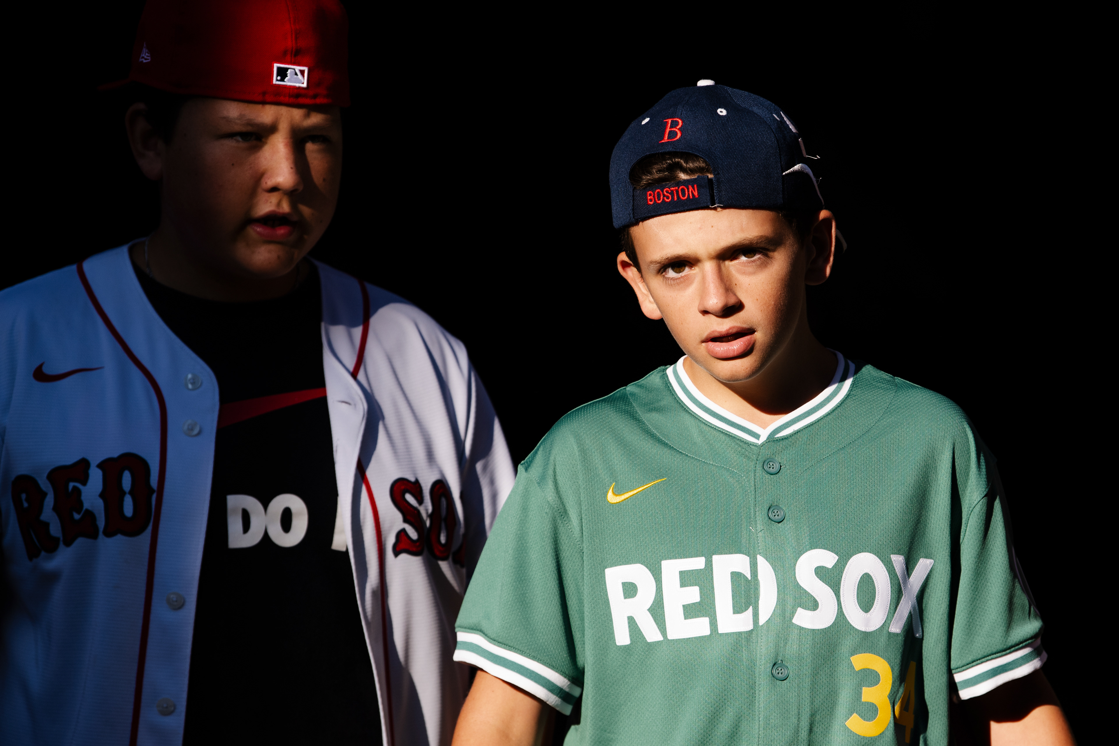 August 1, 2025, Boston, MA: Fans walk into Fenway park on Jersey Street ahead of game between the Boston Red Sox and the Houston Astros in Boston, Massachusetts Friday, August 1, 2025.  (Photo by Clay Stark/Boston Red Sox)