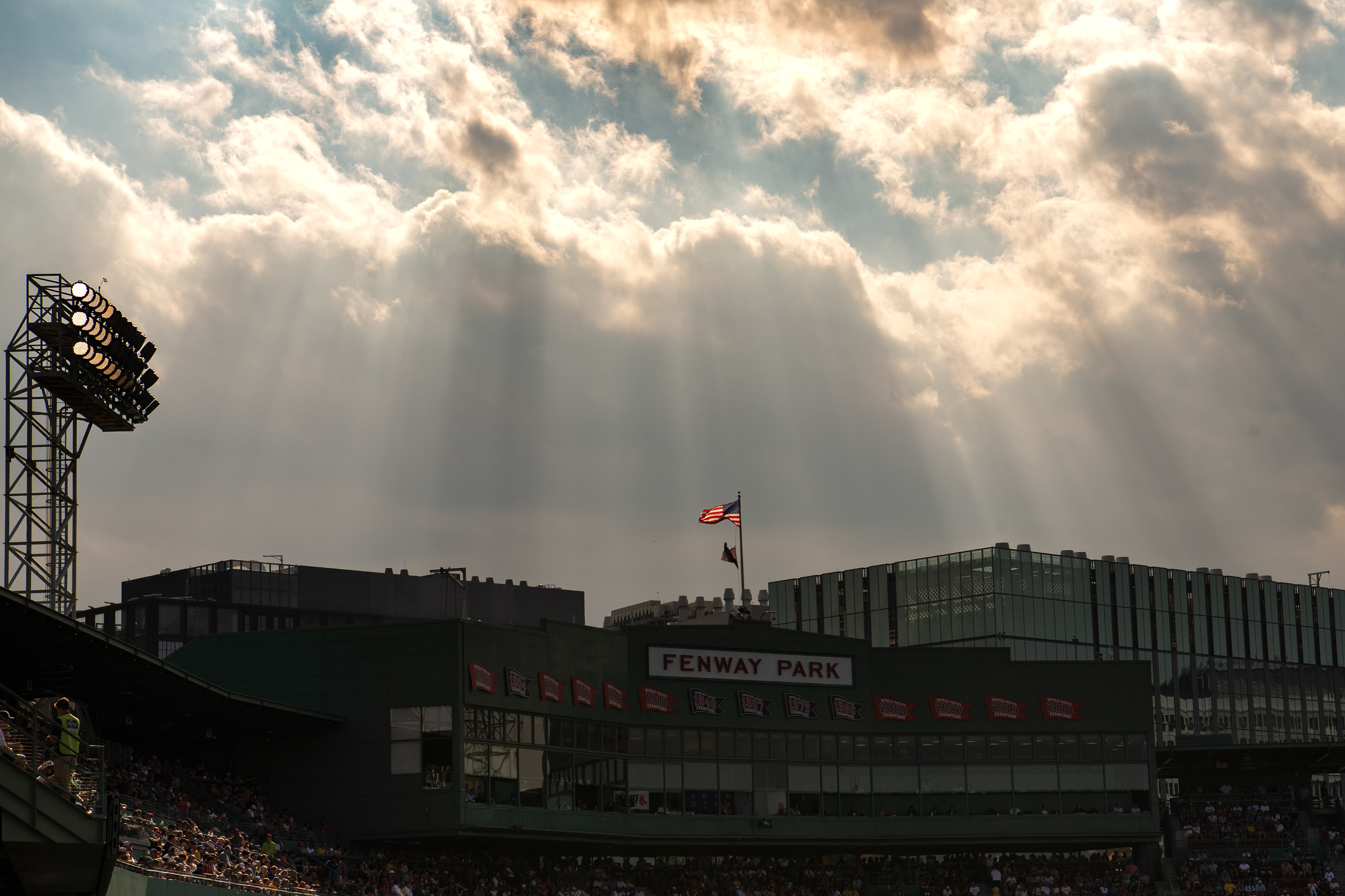 August 16, 2025, Boston, MA: A general view from the Sam Deck during a game between the Boston Red Sox and the Miami Marlins at Fenway Park in Boston, Massachusetts Saturday, August 16, 2025.  (Photo by Clay Stark/Boston Red Sox)