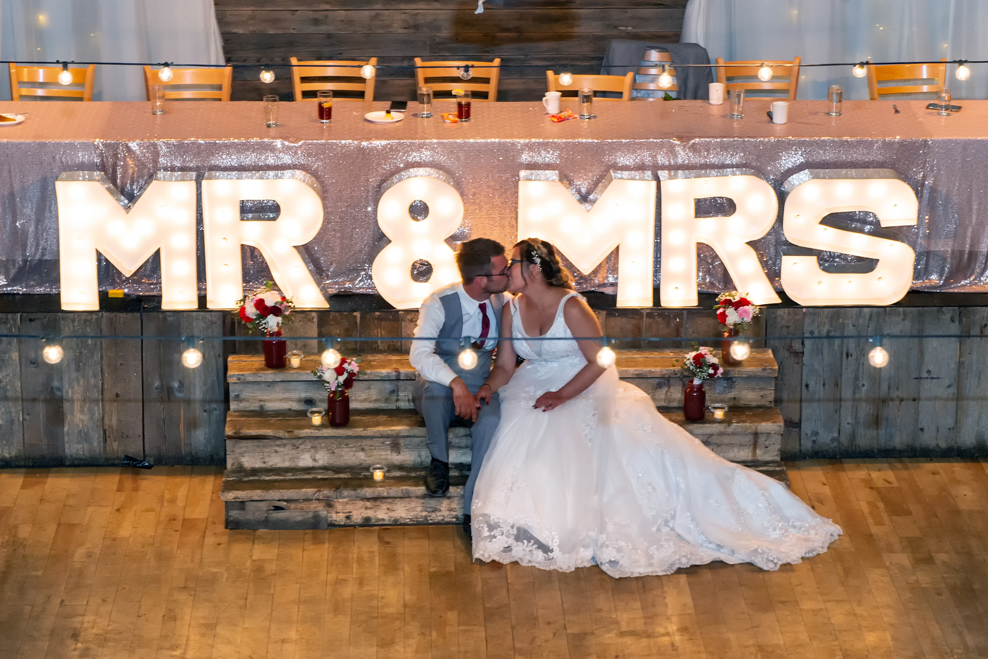 Bride and Groom at Cornerstone Theatre