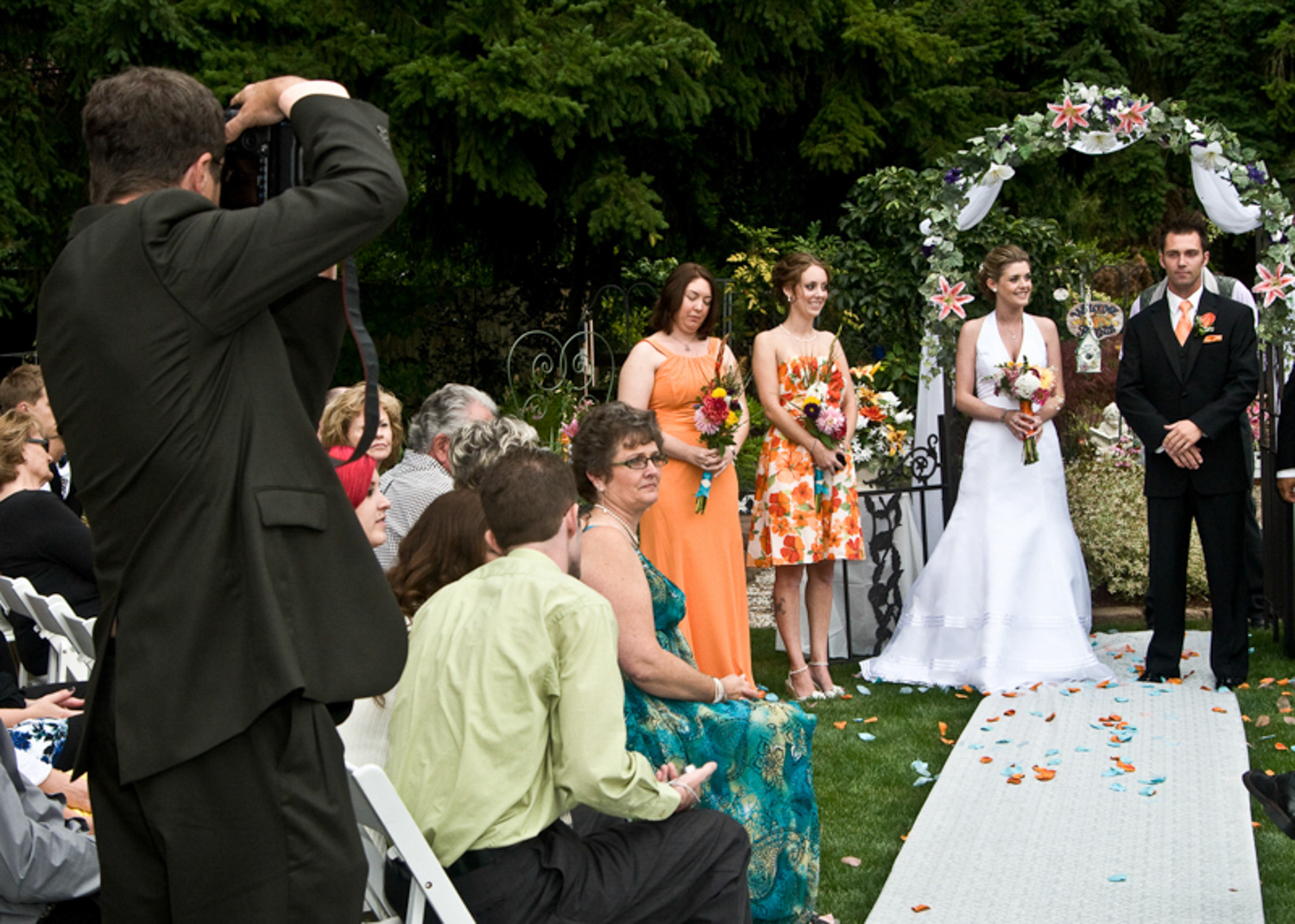 Wedding ceremony in Seattle Washington