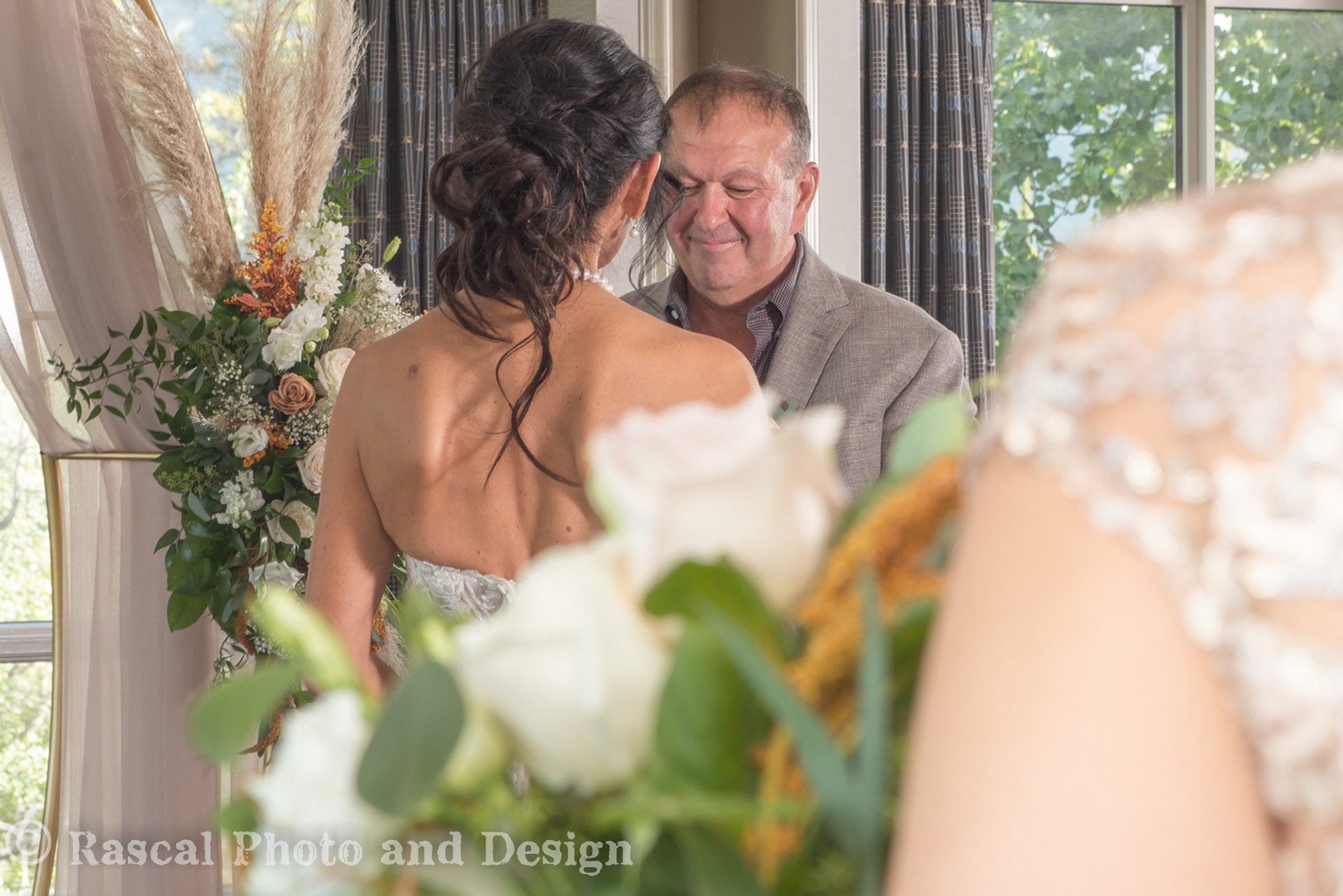 wedding ceremony at the Rimrock Resort in Banff, Alberta