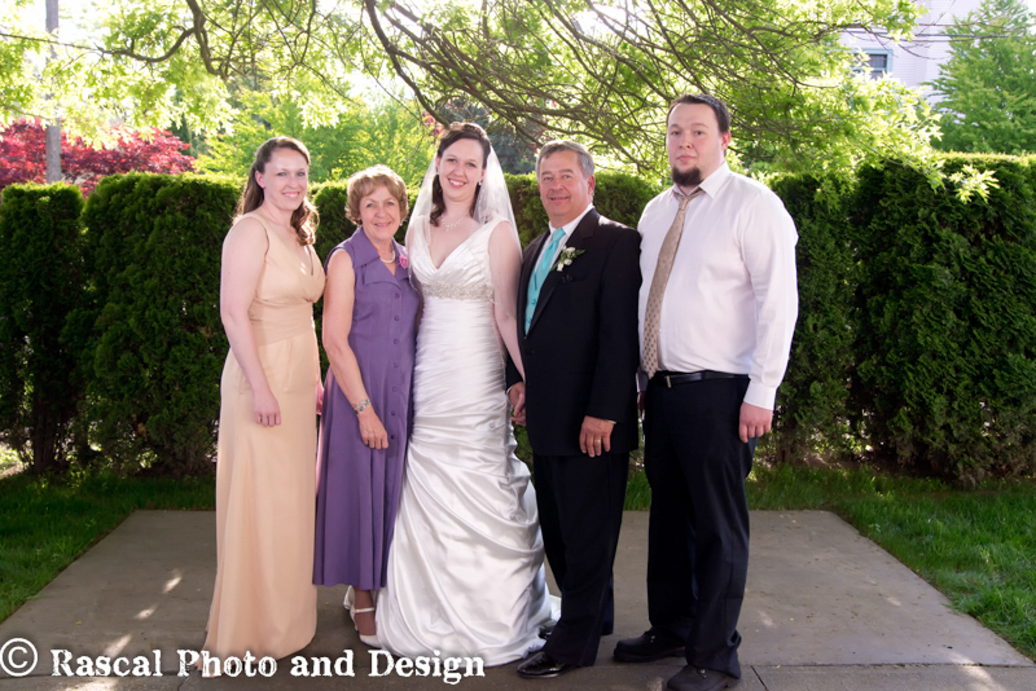 Wedding party in Seattle Washington