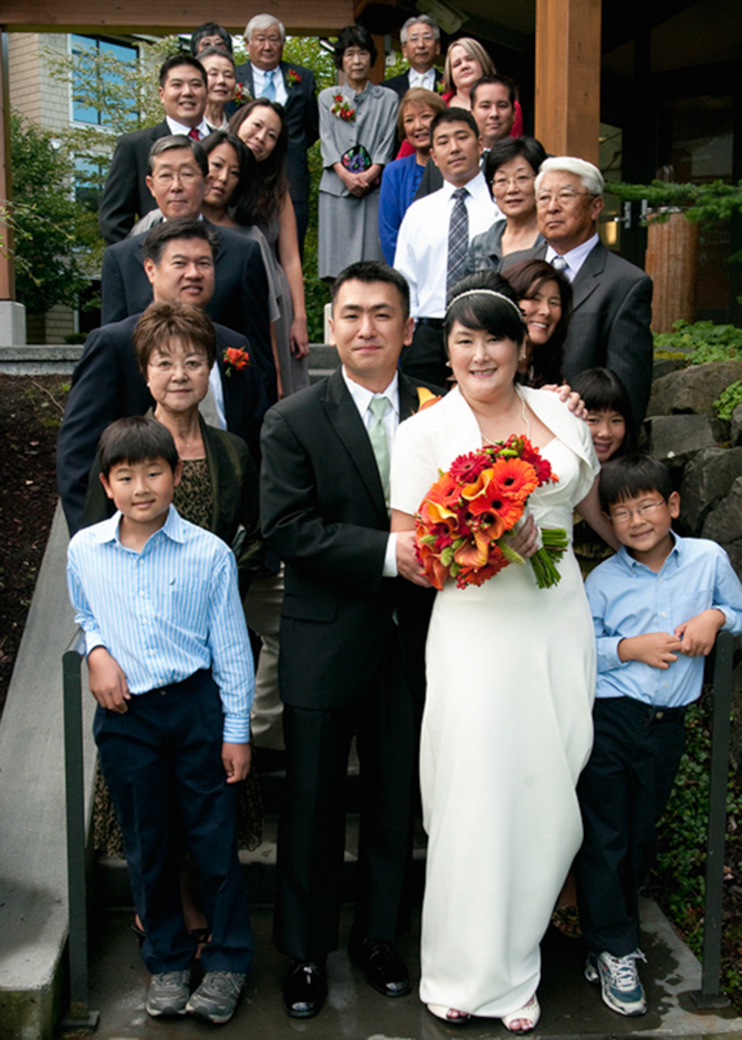 Wedding party in Seattle Washington