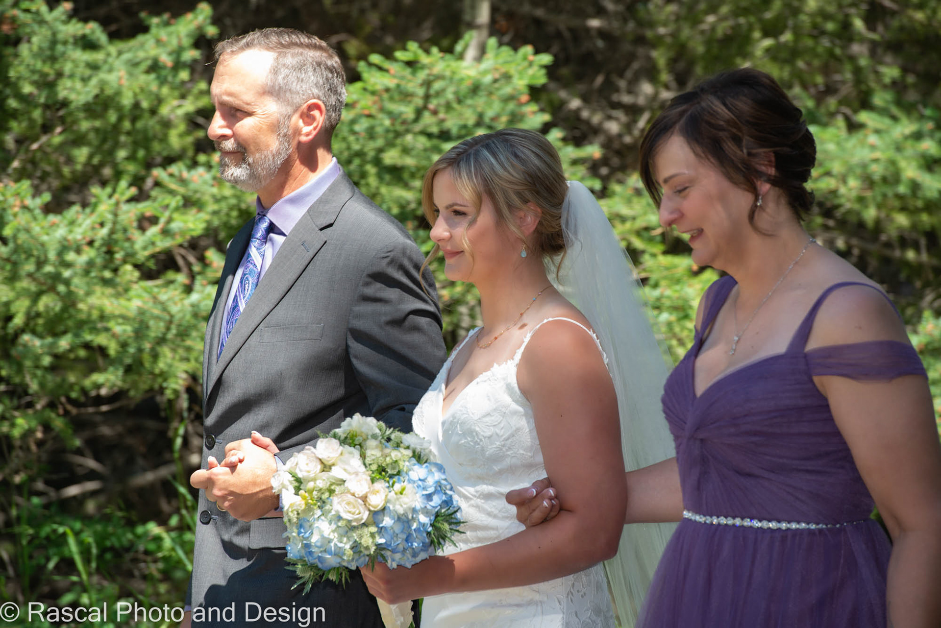Wedding ceremony at Canmore Ranch with Cornerstone Weddings in Canmore Alberta