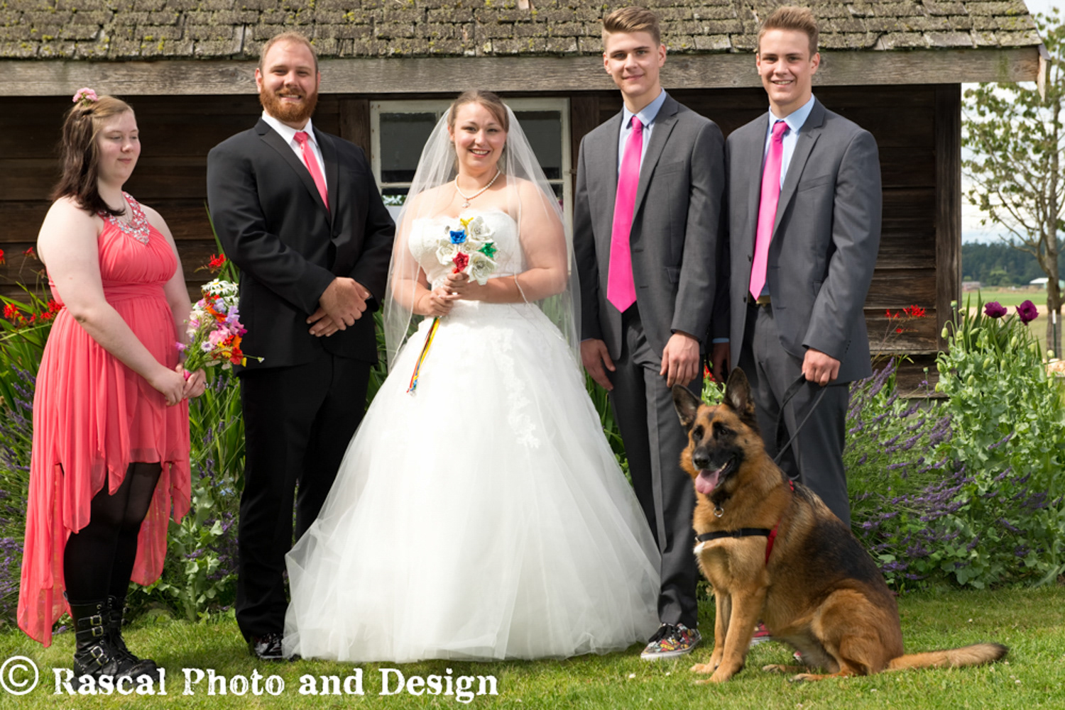 Wedding party in Seattle Washington