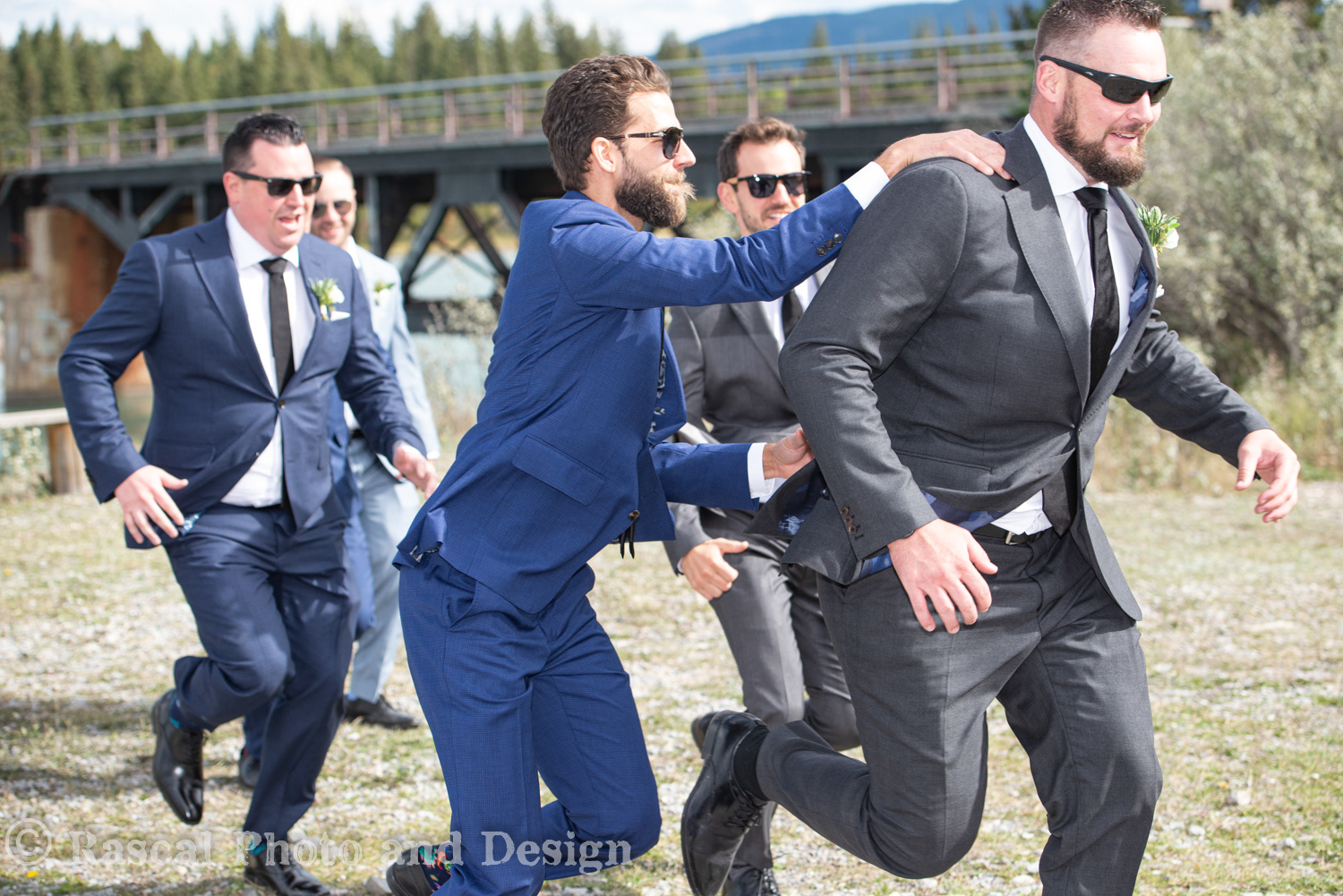 Wedding Party at Seebe Alberta