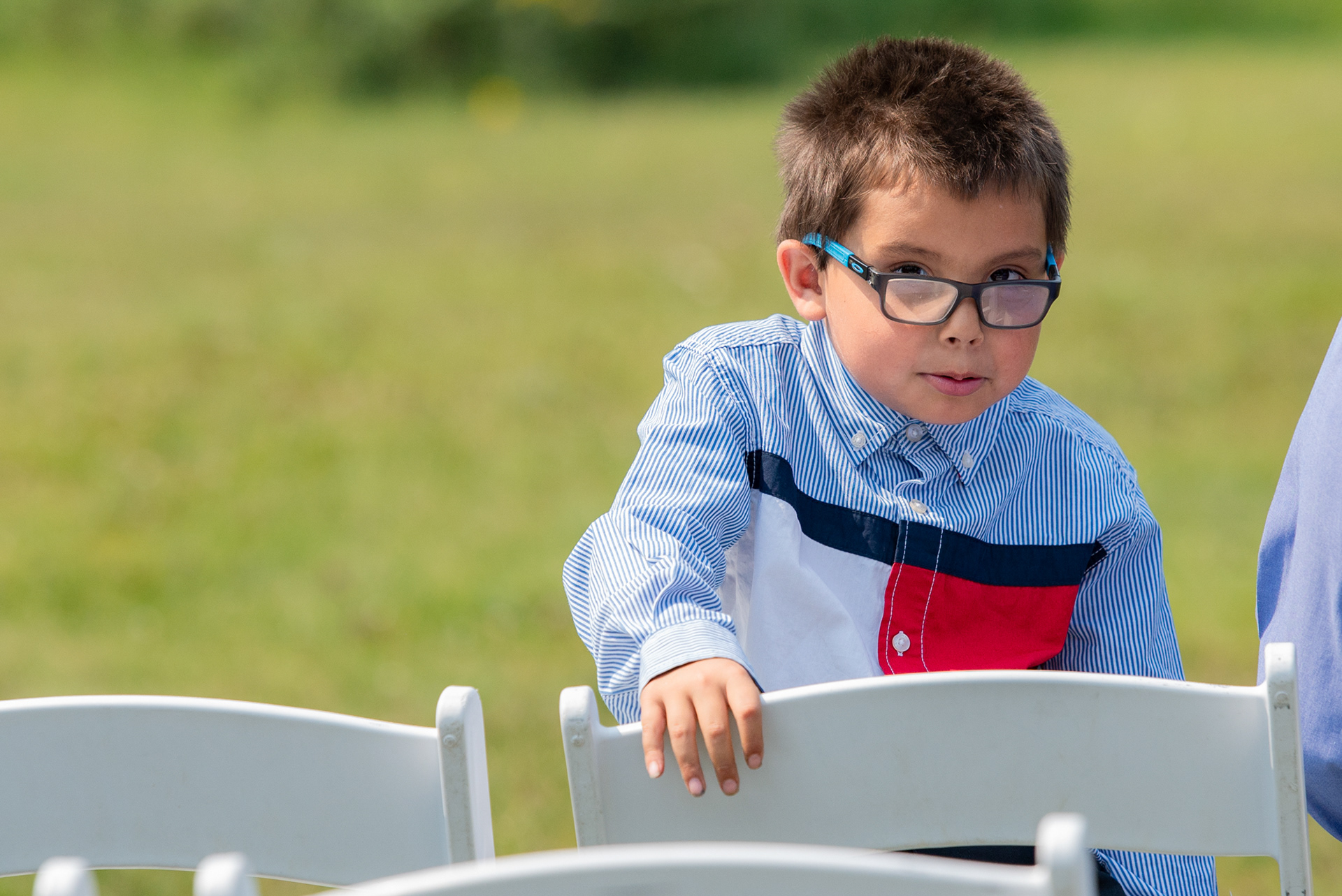 Wedding guests at Canmore Ranch