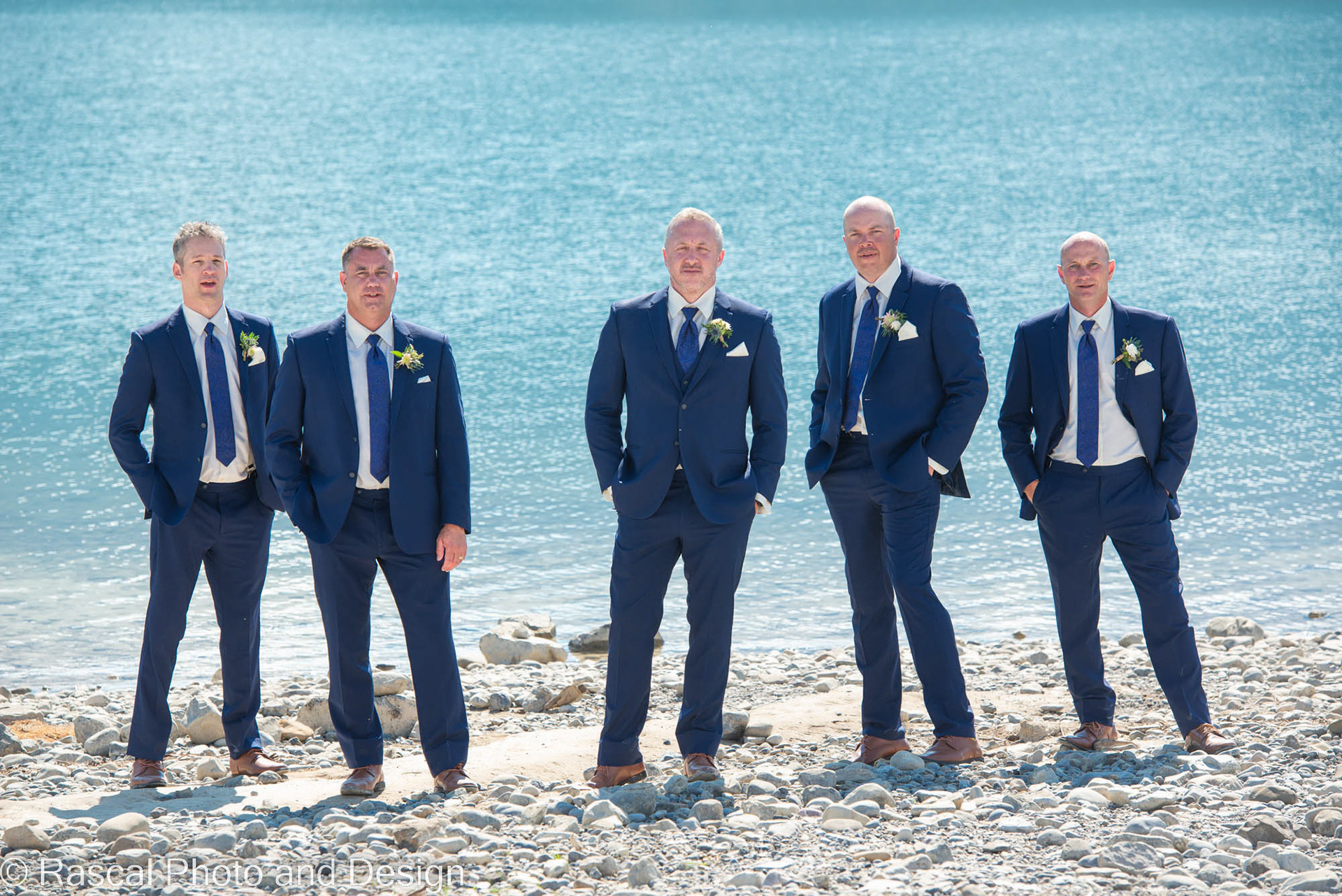Wedding party at Barrier Lake Kananaskis