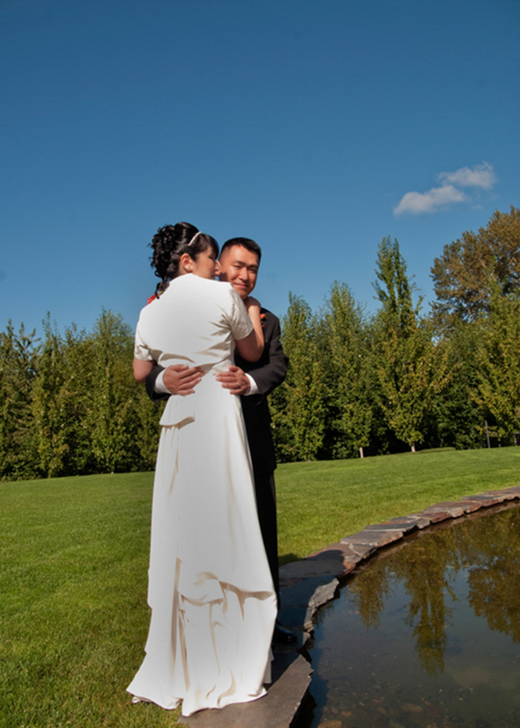 Bride and Groom in Seattle Washington