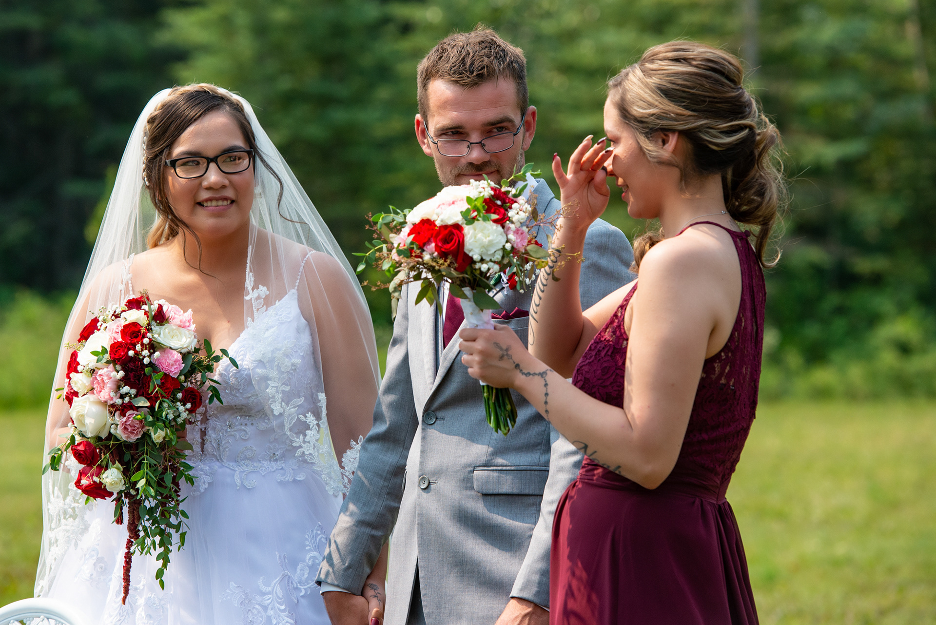 Bride and Groom at Canmore Ranch