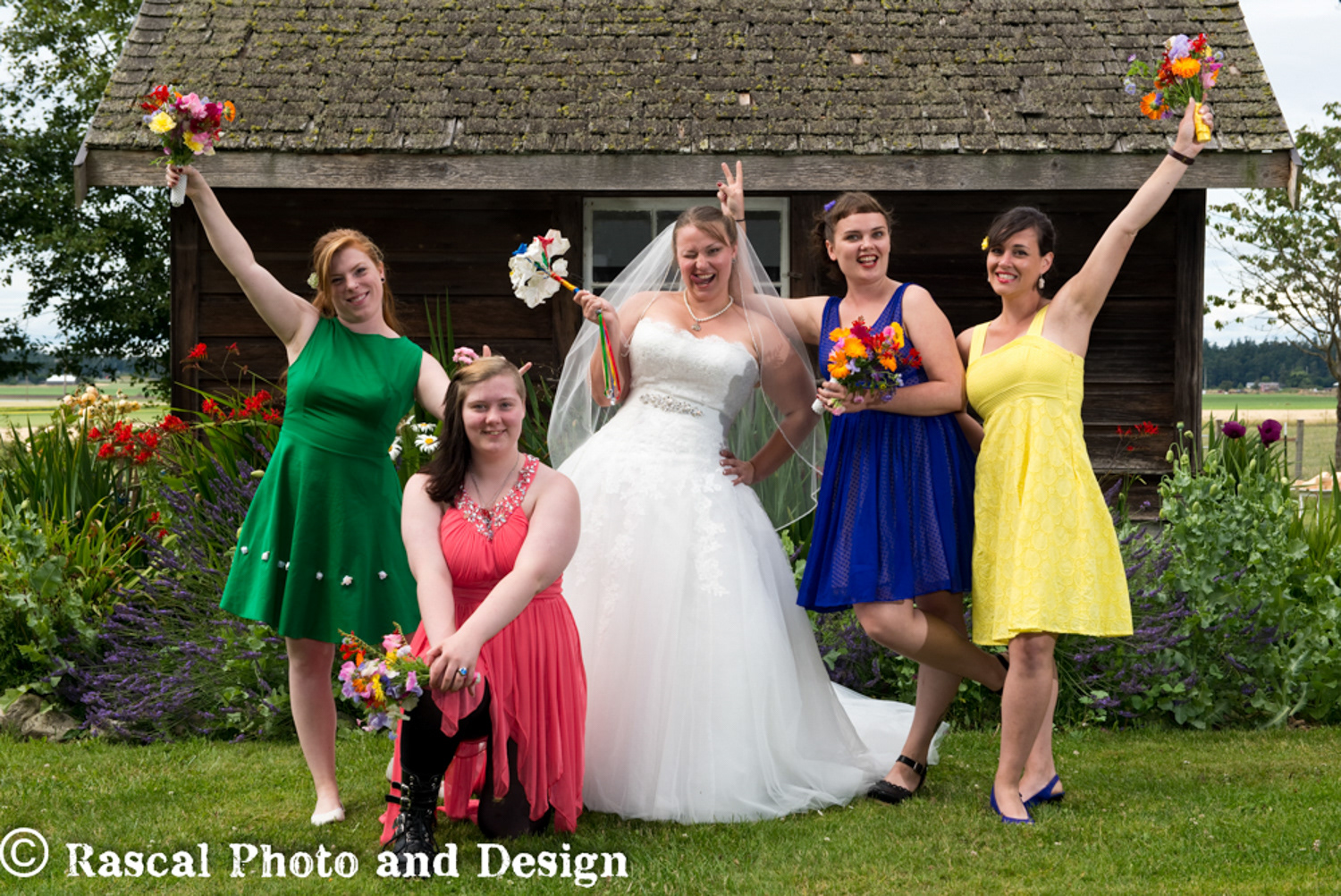 Wedding party in Seattle Washington