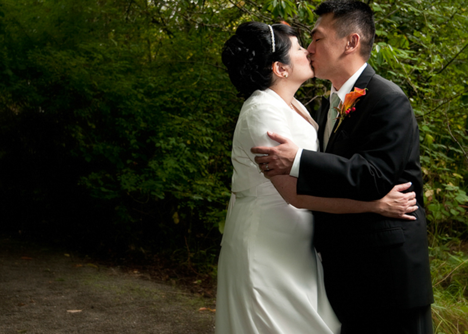 Bride and Groom in Seattle Washington