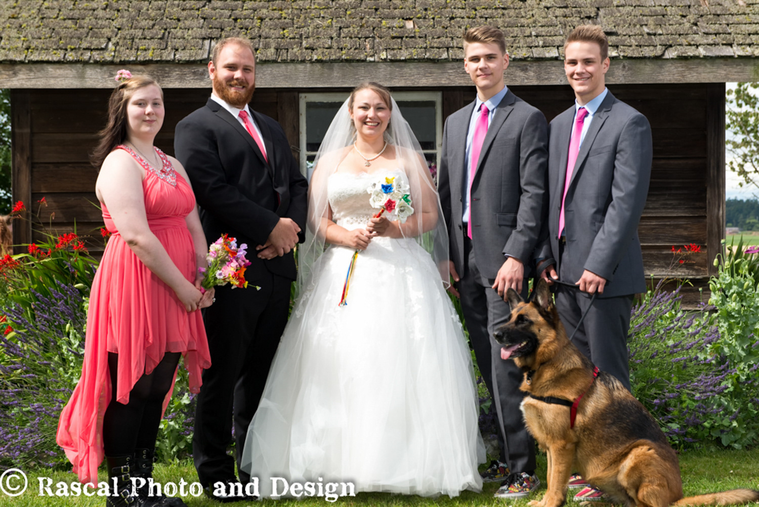 Wedding party in Seattle Washington