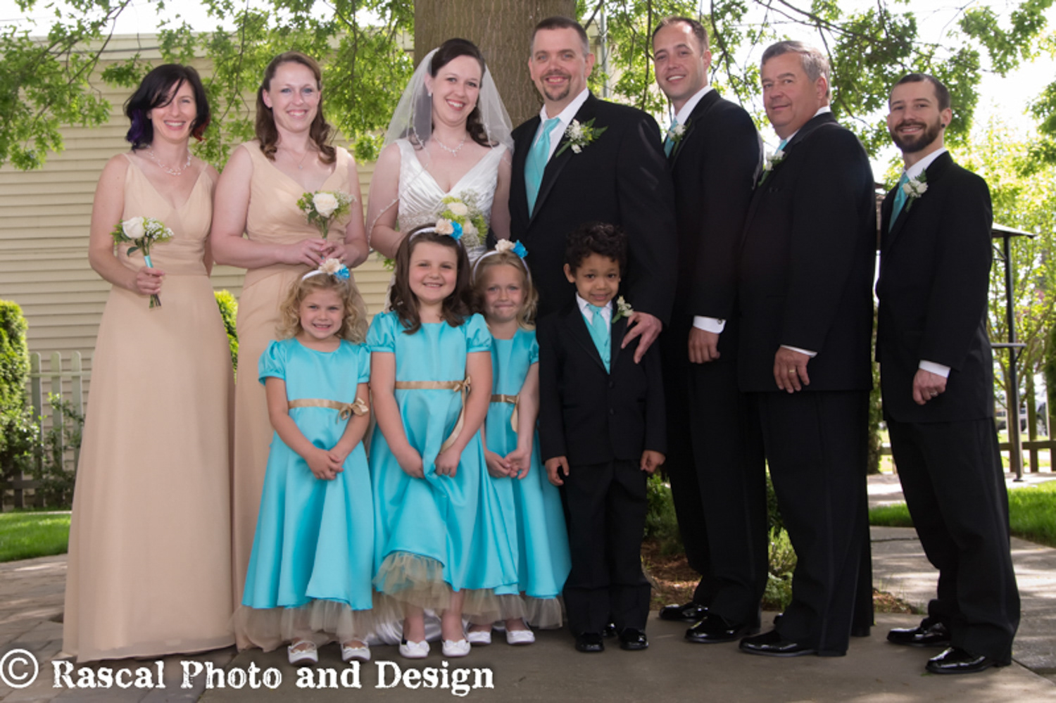 Wedding party in Seattle Washington