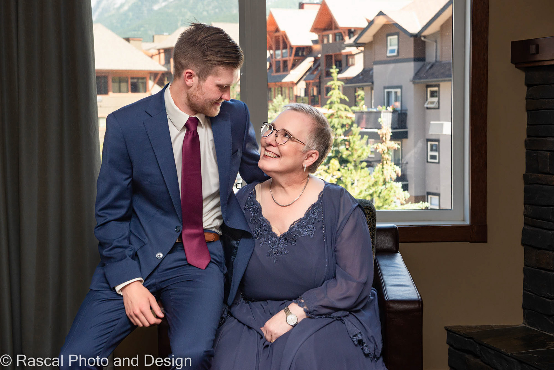 Wedding Party at Falcon Crest Lodge in Canmore Alberta
