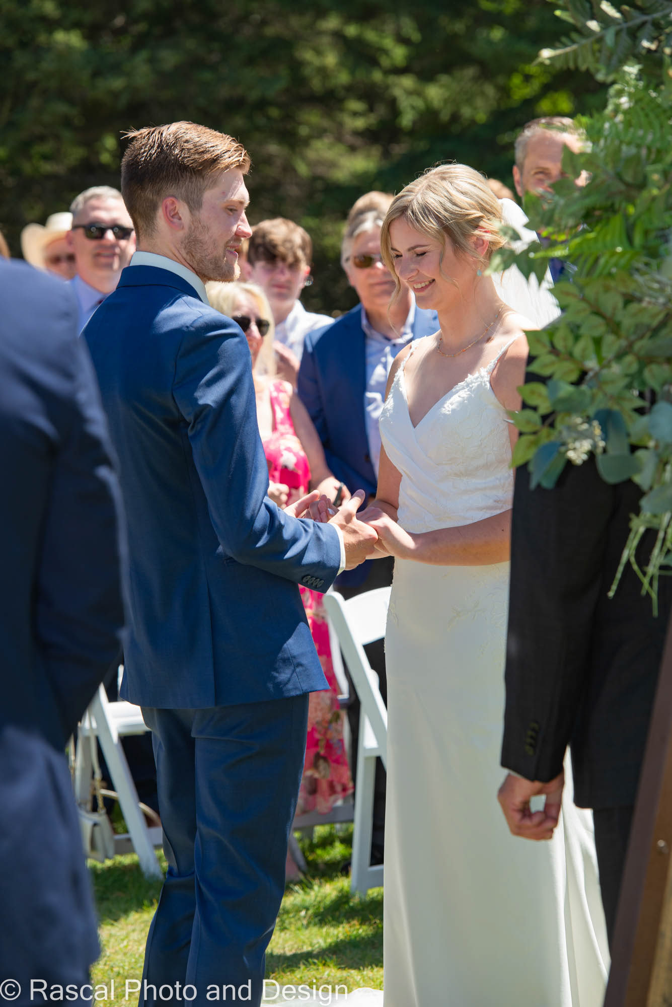 Wedding ceremony at Canmore Ranch with Cornerstone Weddings in Canmore Alberta