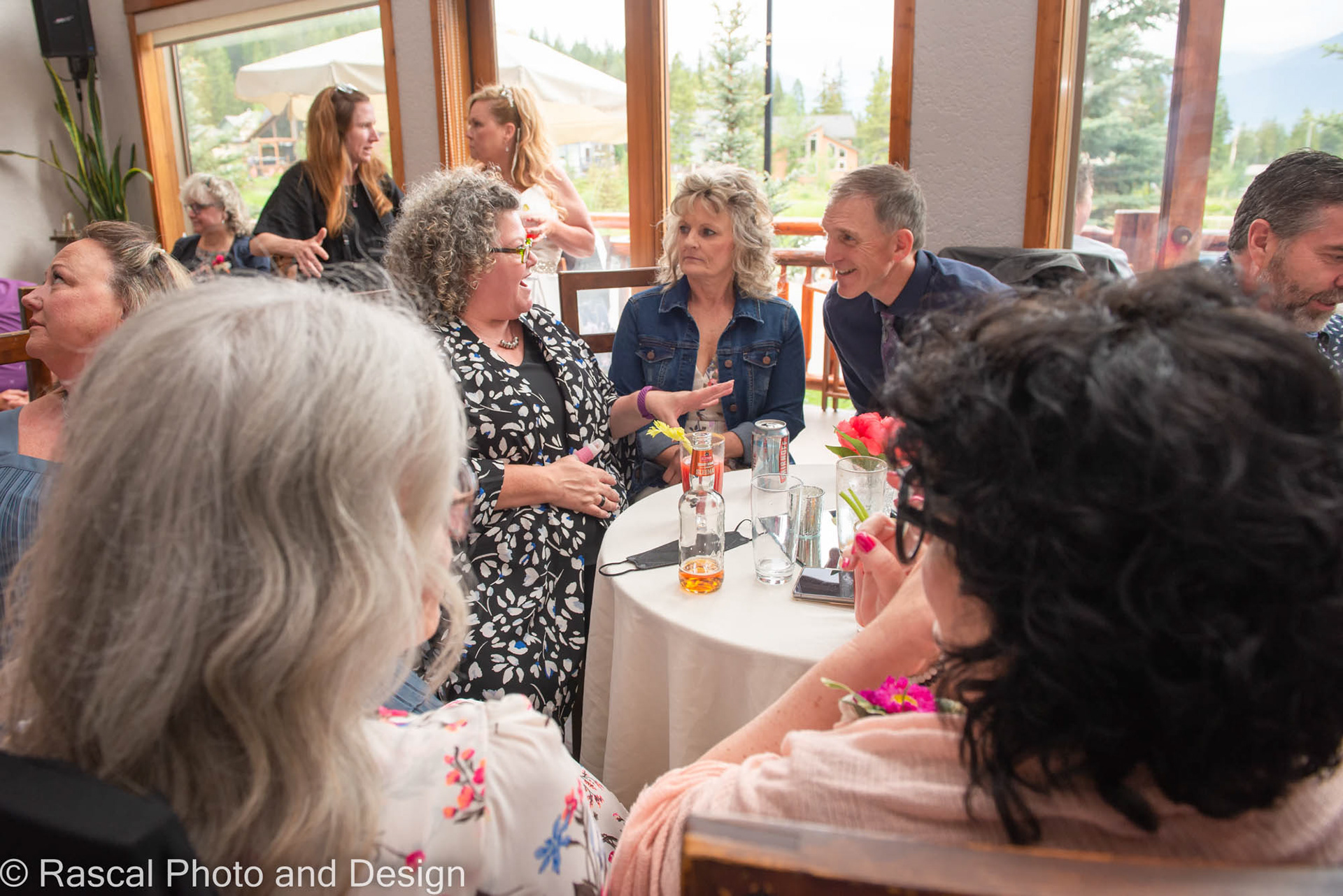 Wedding reception at Bear and Bison Inn in Canmore Alberta