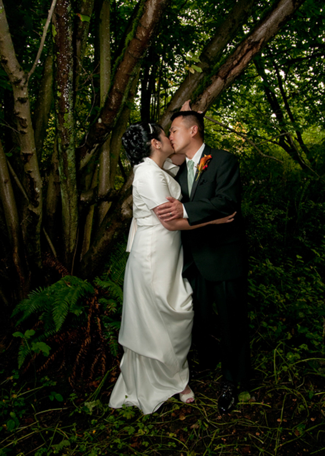 Bride and Groom in Seattle Washington