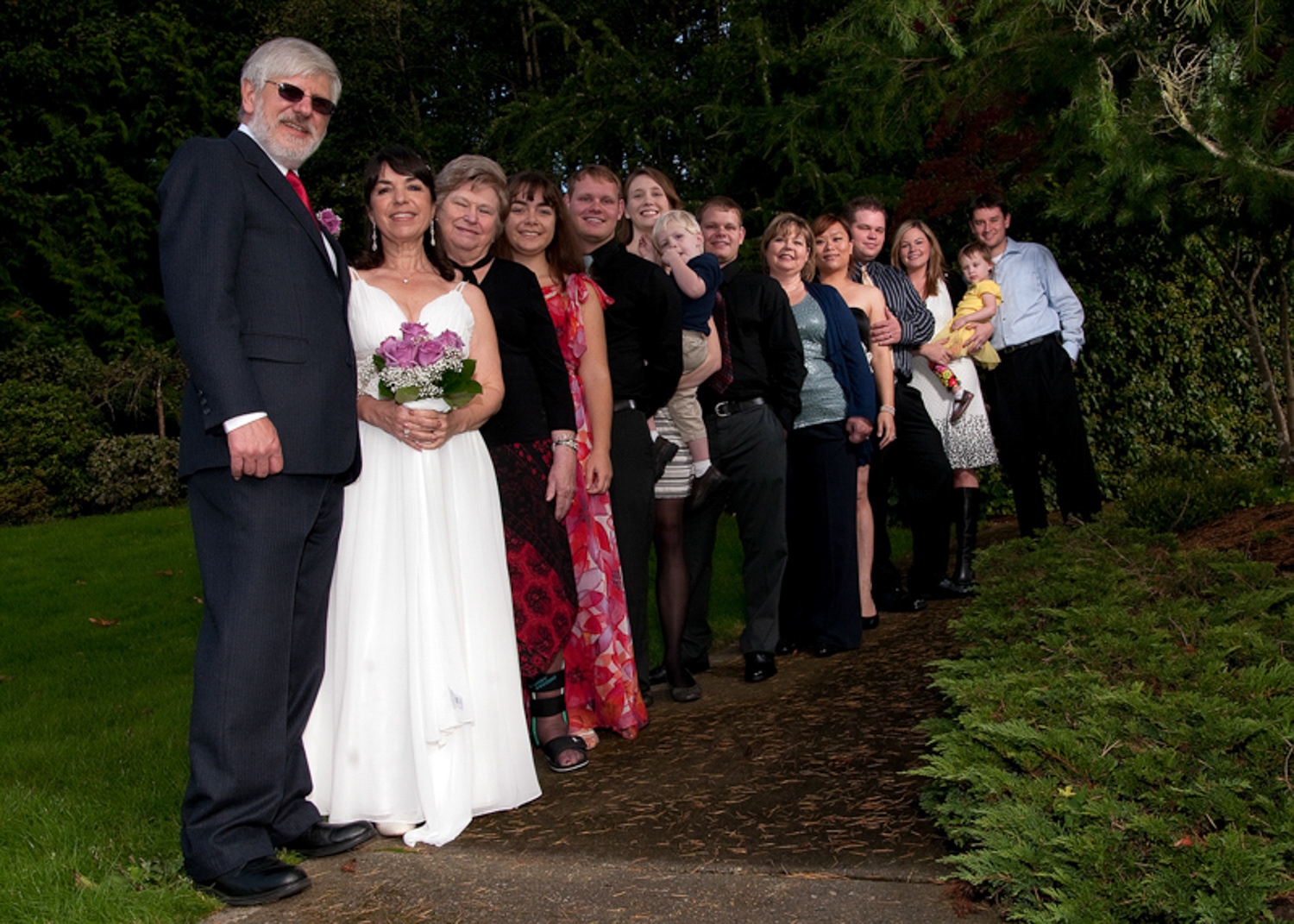Wedding party in Seattle Washington
