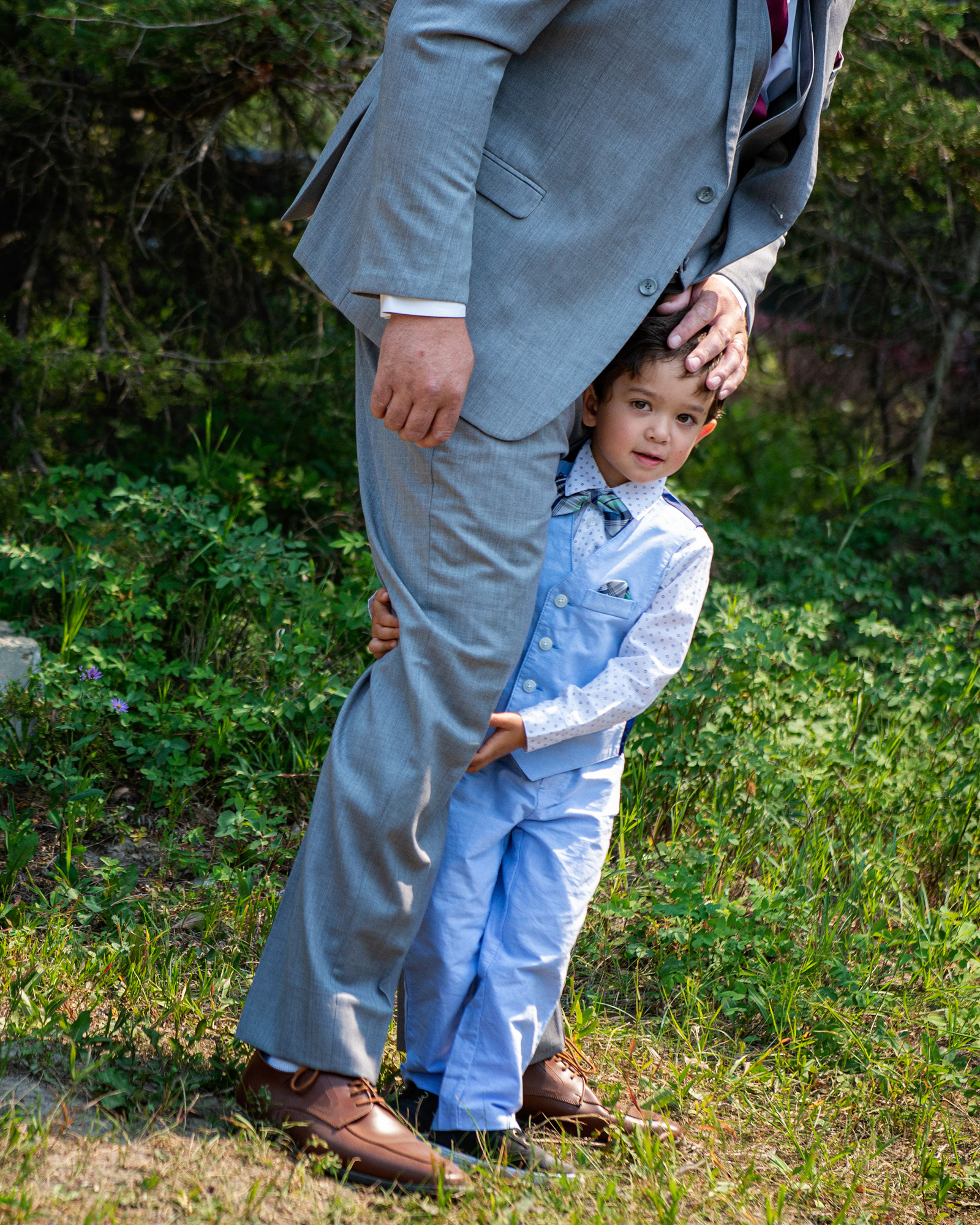 Wedding guests at Canmore Ranch