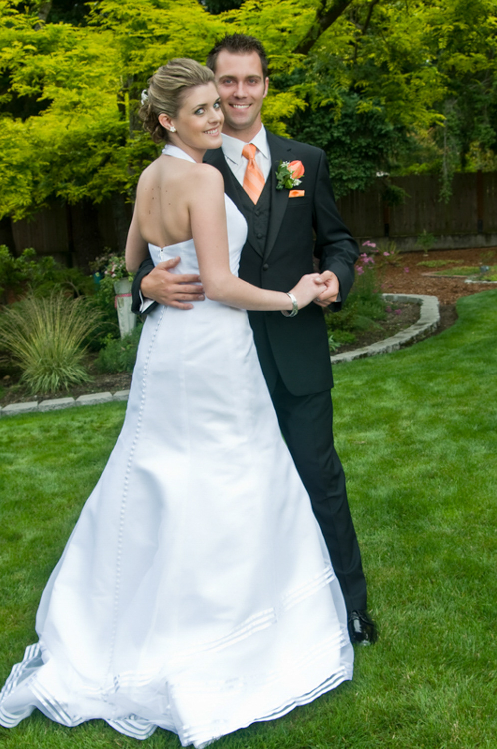 Bride and Groom in Seattle Washington