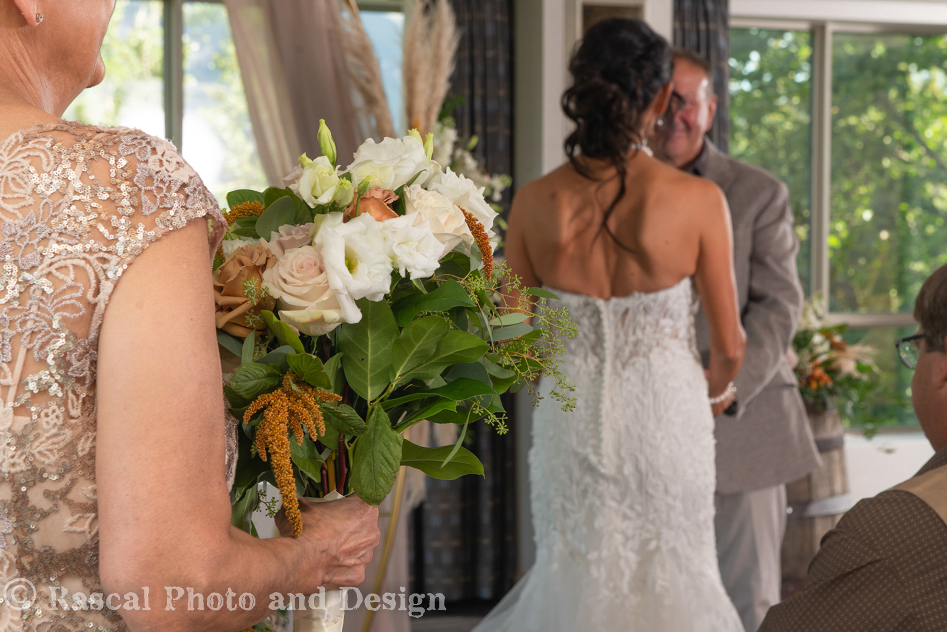wedding ceremony at the Rimrock Resort in Banff, Alberta