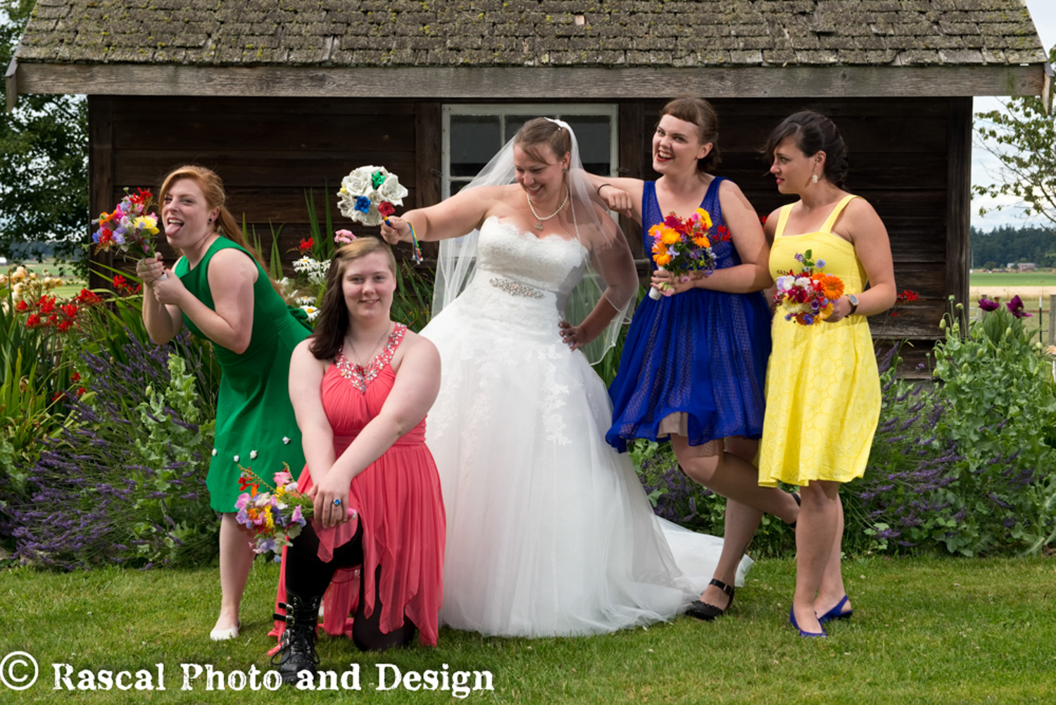 Wedding party in Seattle Washington