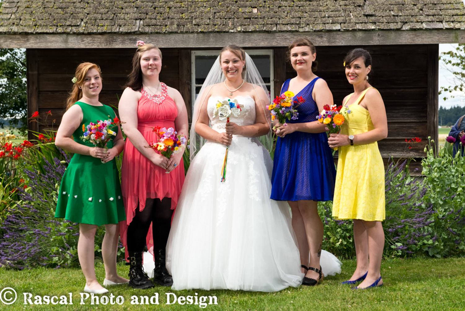 Wedding party in Seattle Washington