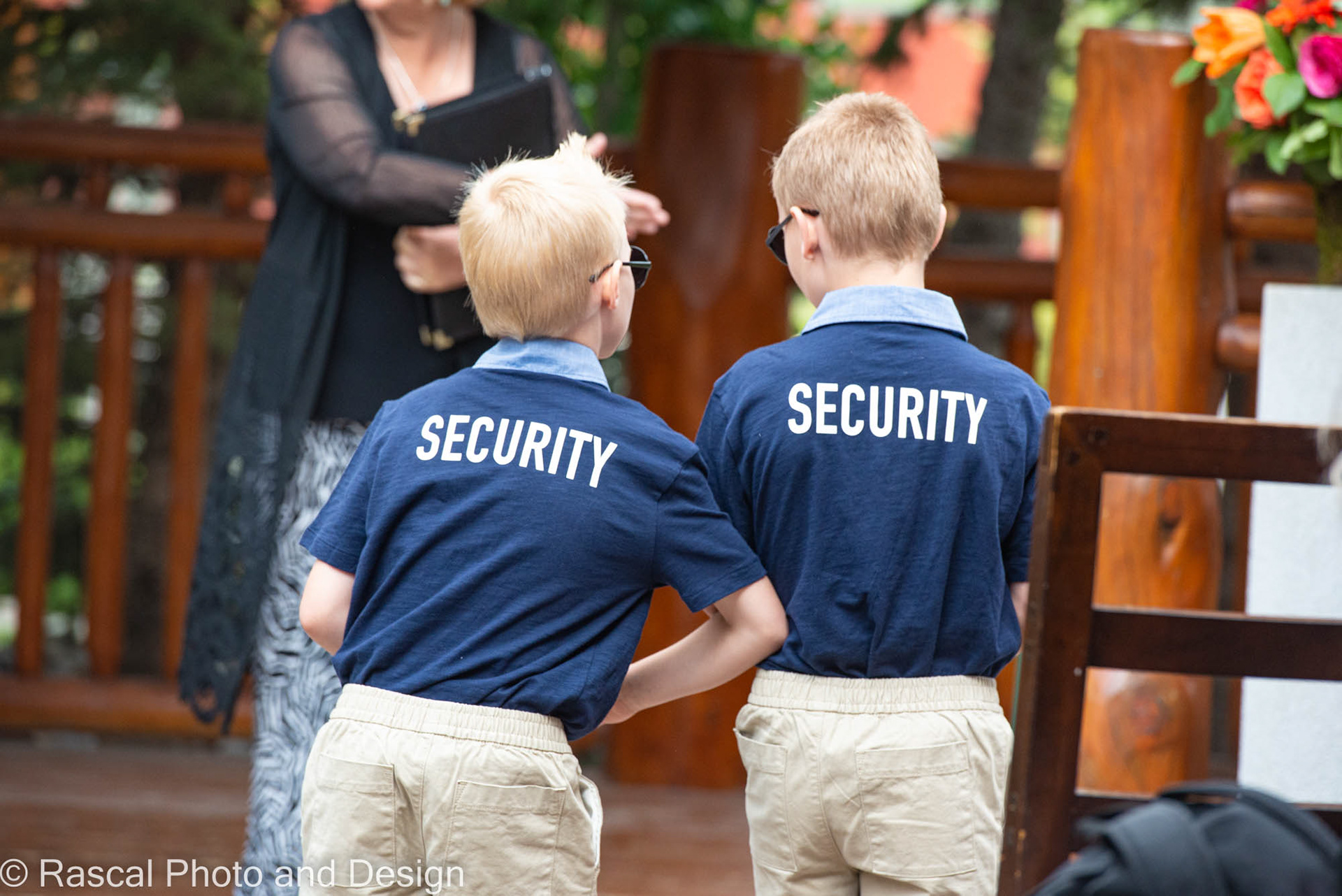 Wedding ceremony at The Bear and Bison Inn in Canmore Alberta