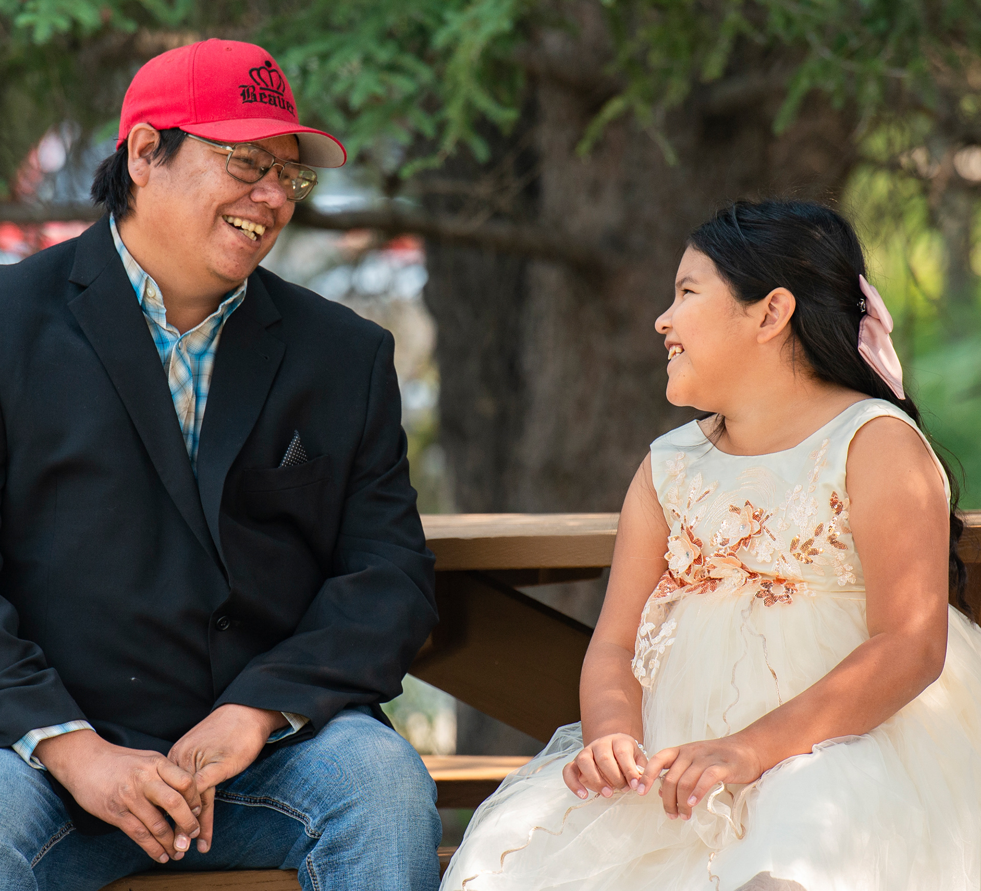Wedding guests at Canmore Ranch