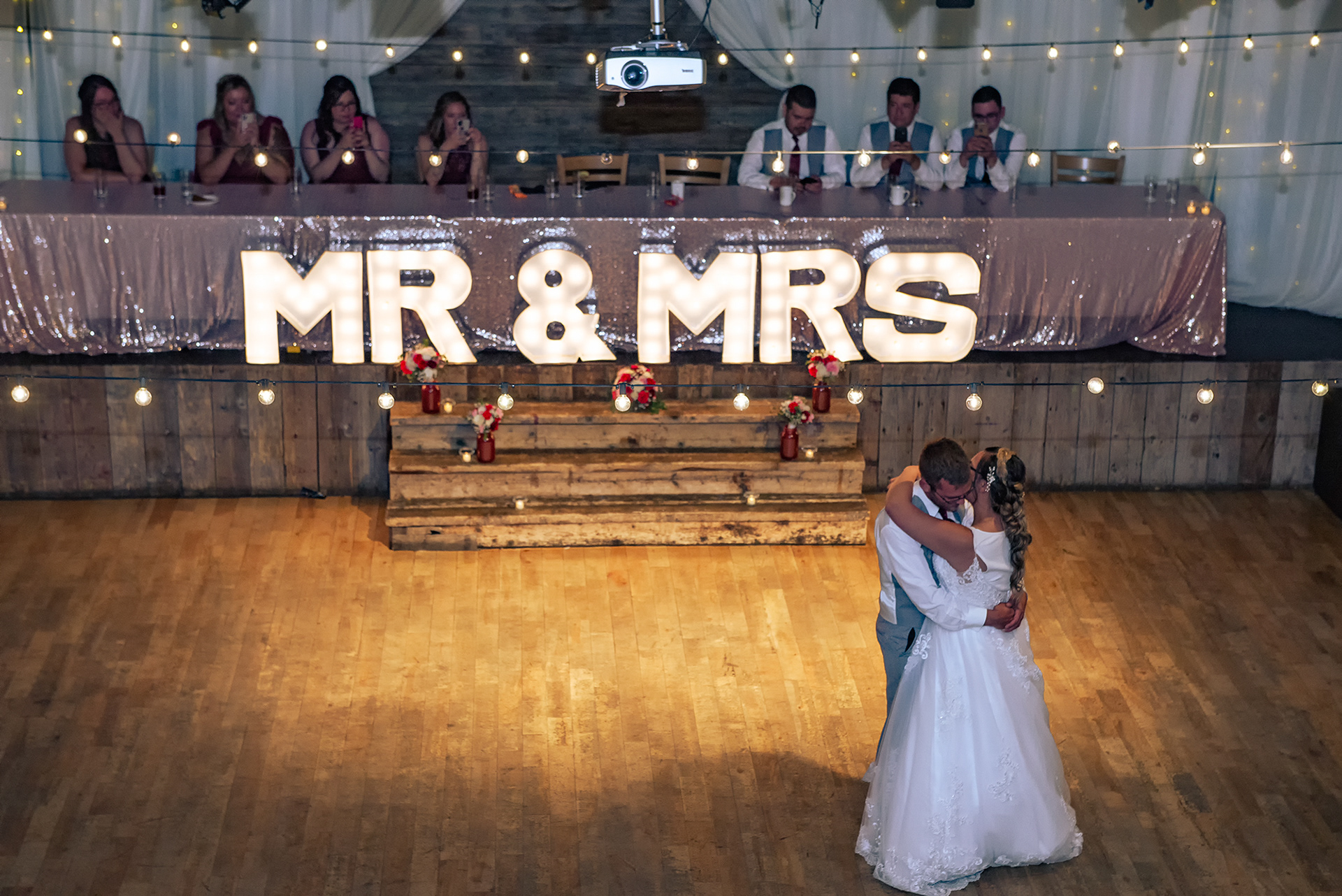 Bride and Groom at Cornerstone Theatre