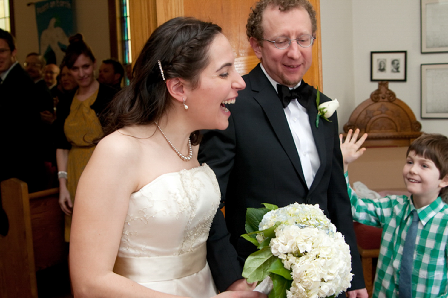 wedding ceremony at the Ralph Connor United Memorial Church in Canmore Alberta