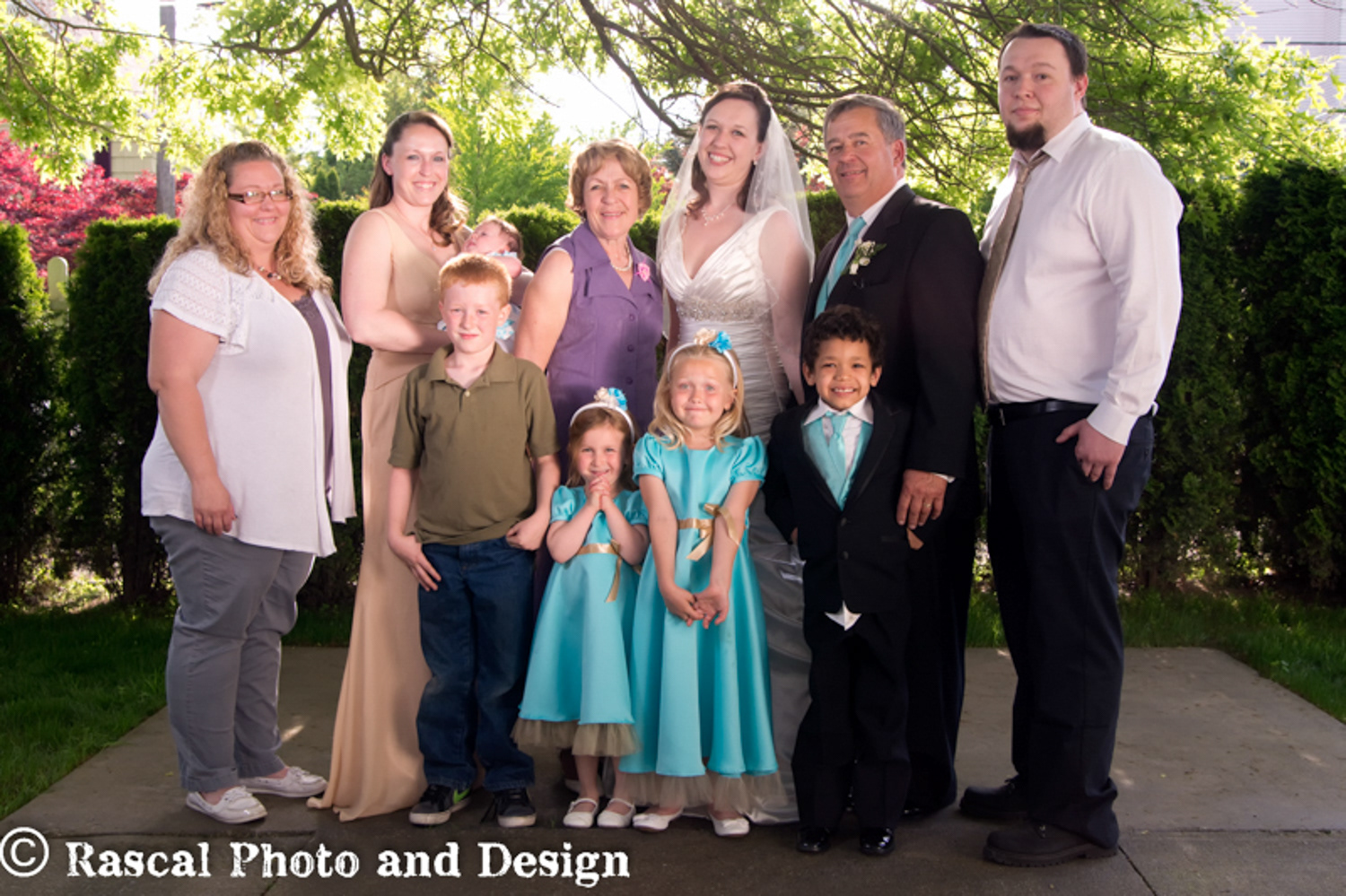 Wedding party in Seattle Washington