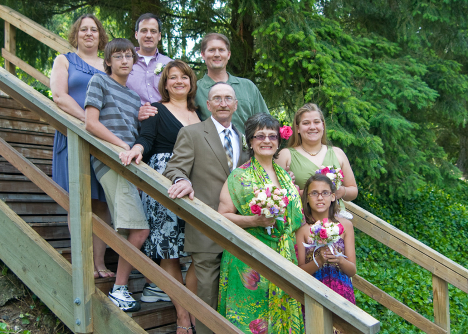 Wedding party in Seattle Washington