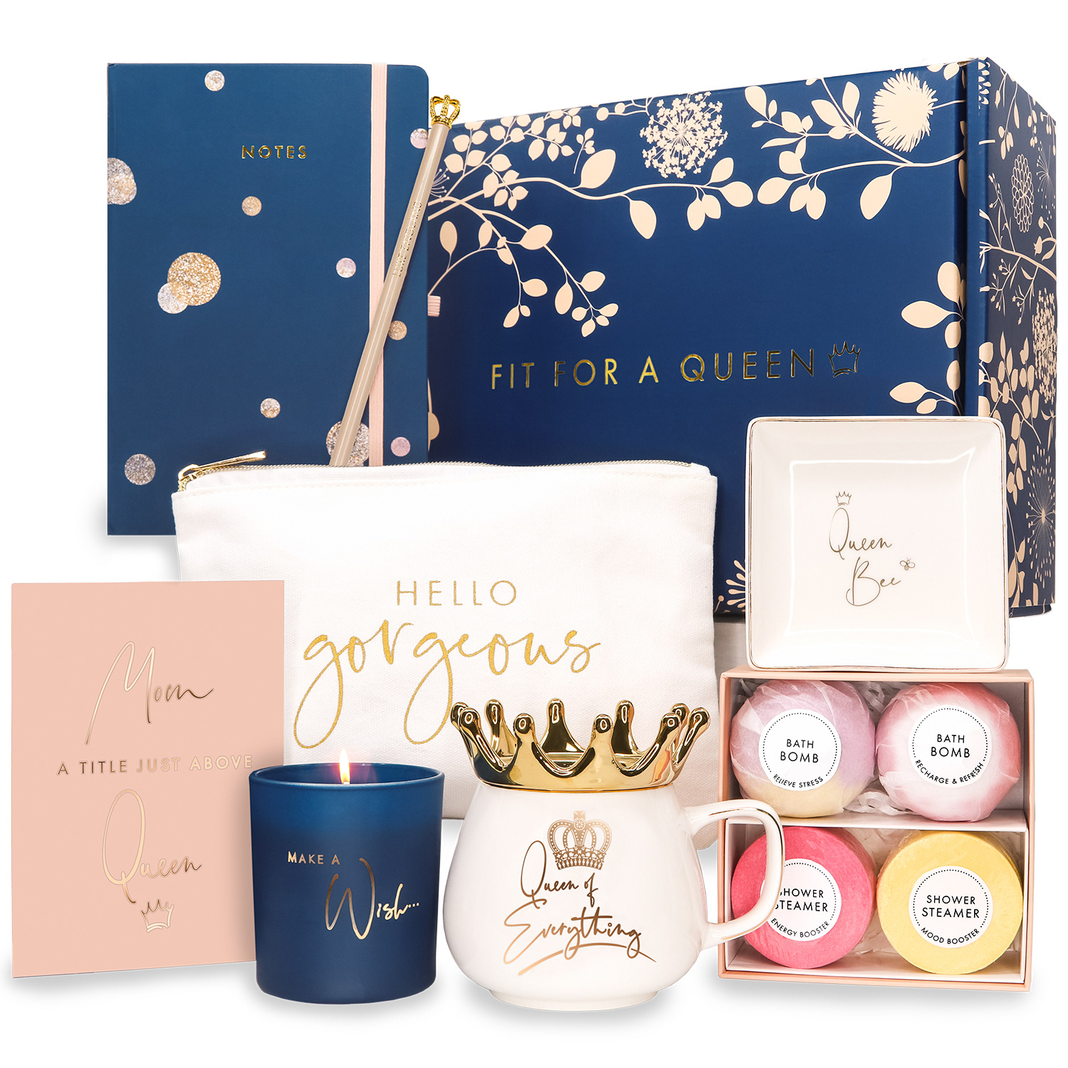 Luxe England Gifts Happy Birthday Box for Women – Luxury Gift Baskets for  Her Birthday Designed in Britain – High-end Unique Birthday Gifts for Women