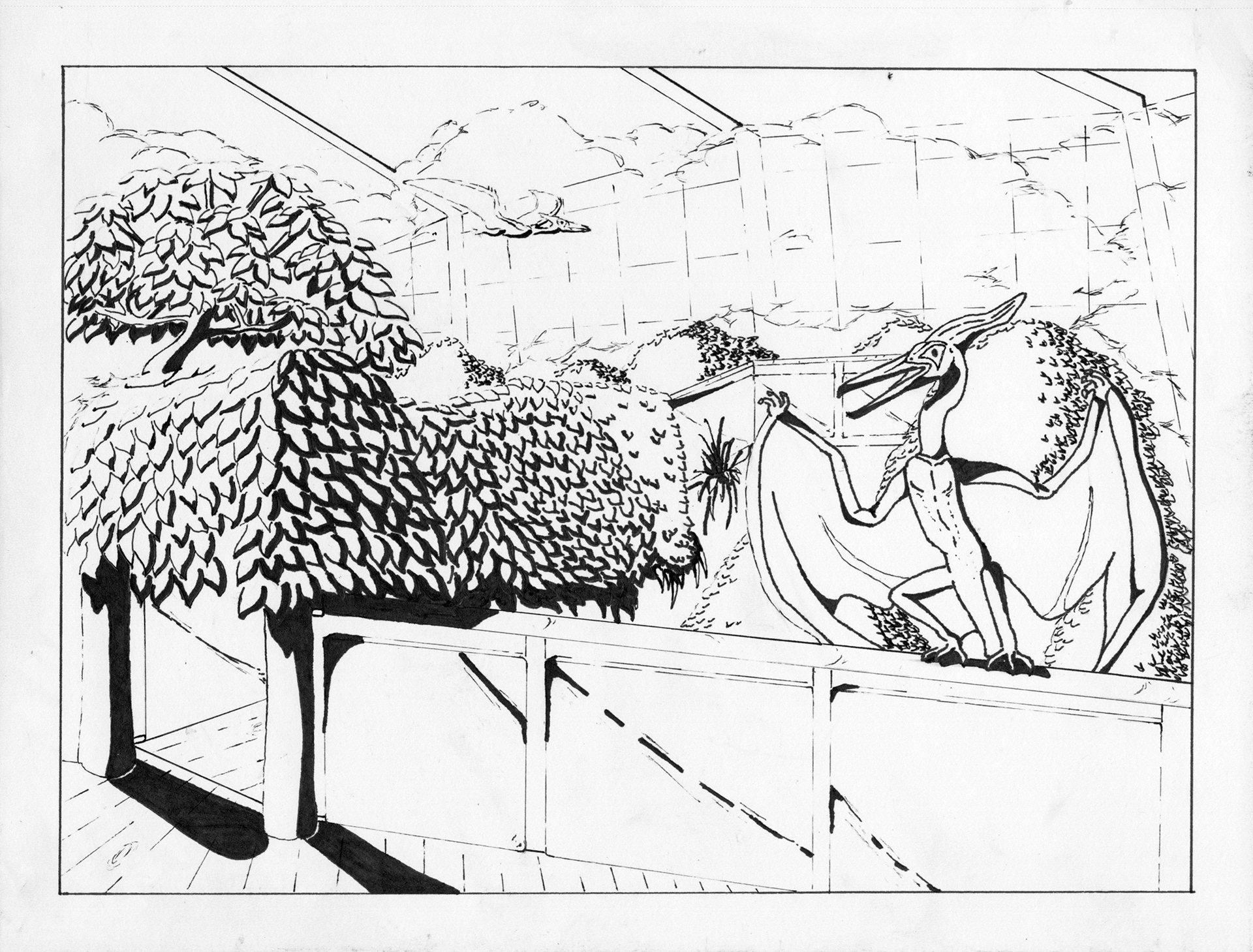 Pen & Ink - Aviary Sanctuary