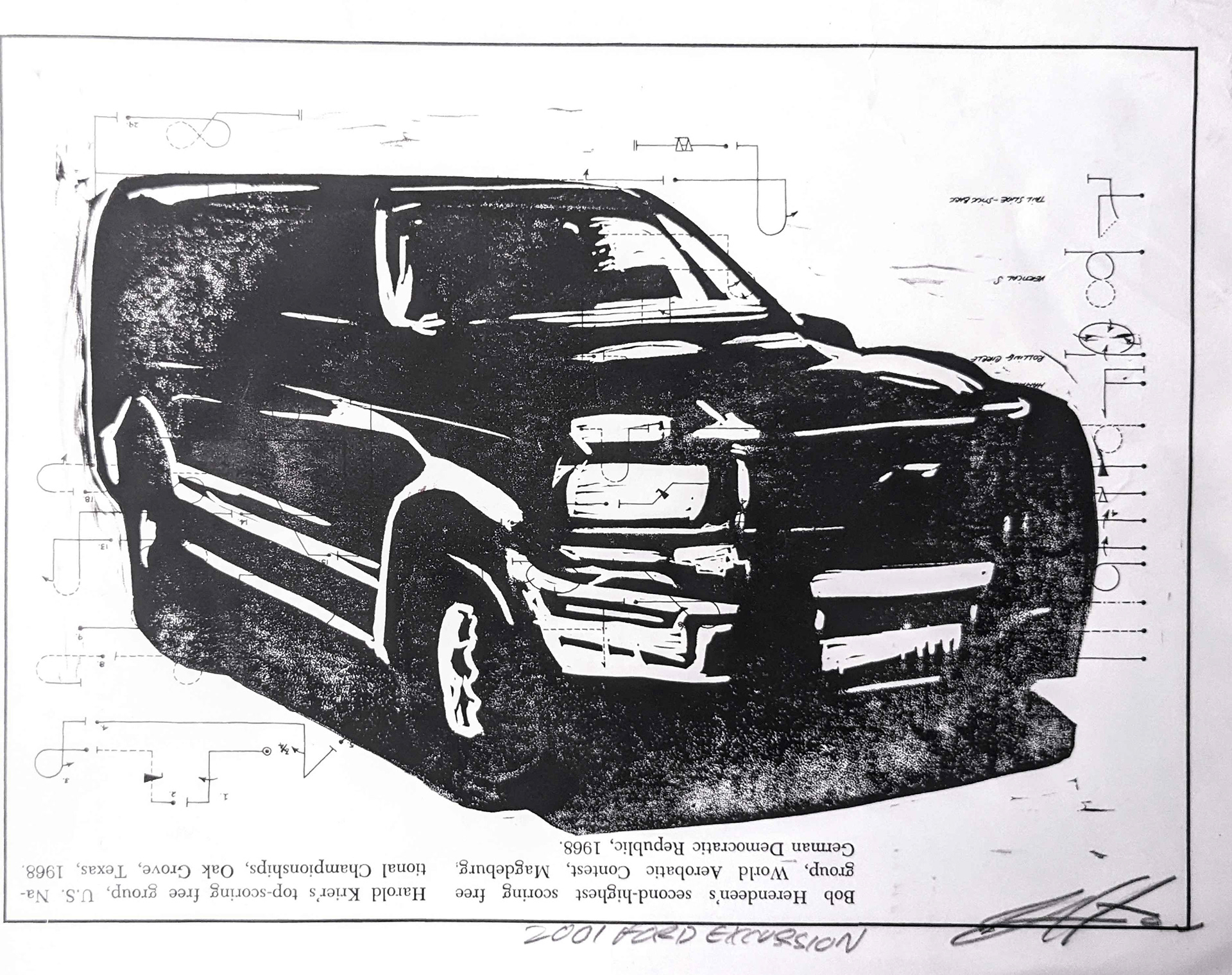 2001 Ford Excursion Print