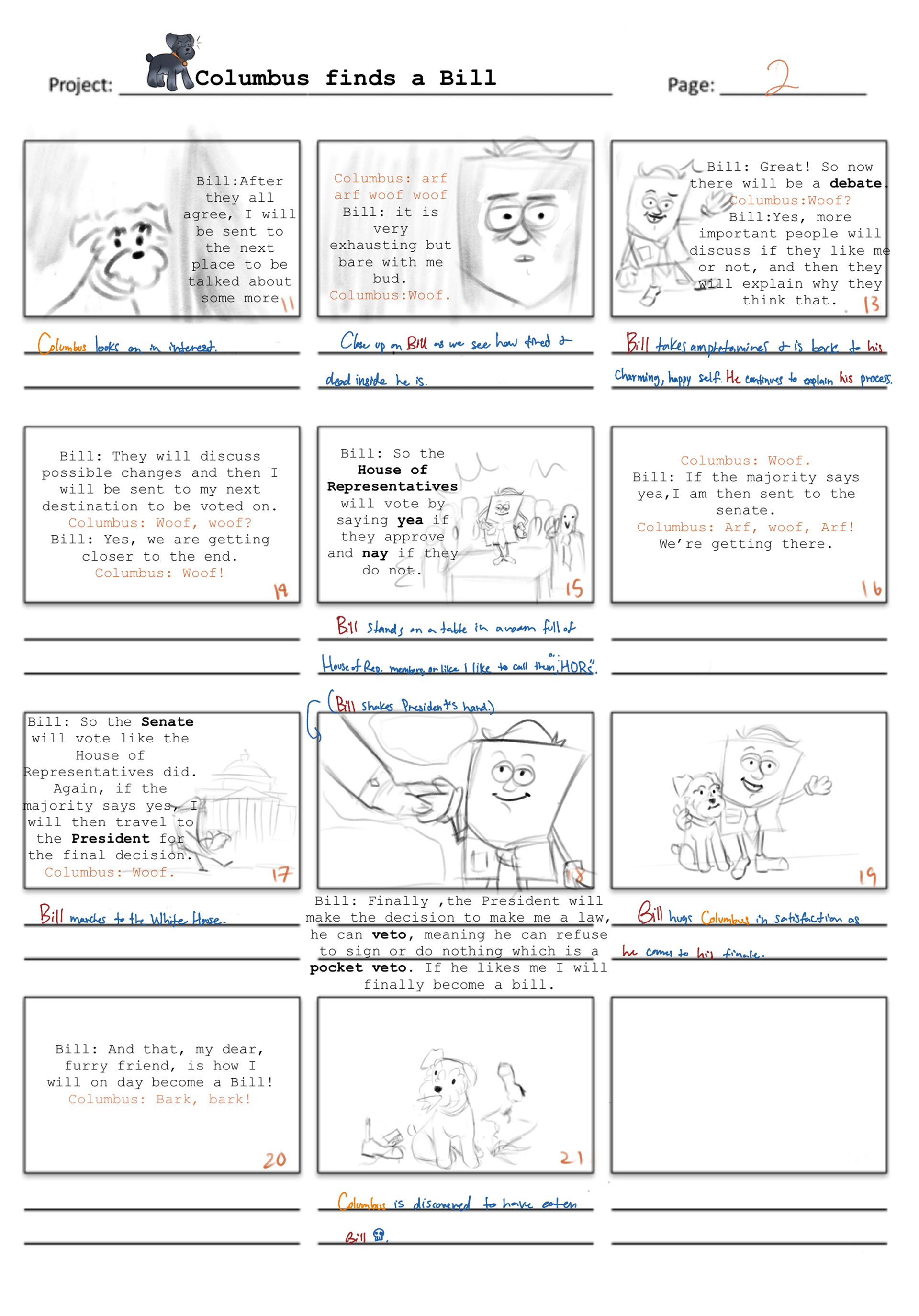Storyboarding Cont'd
