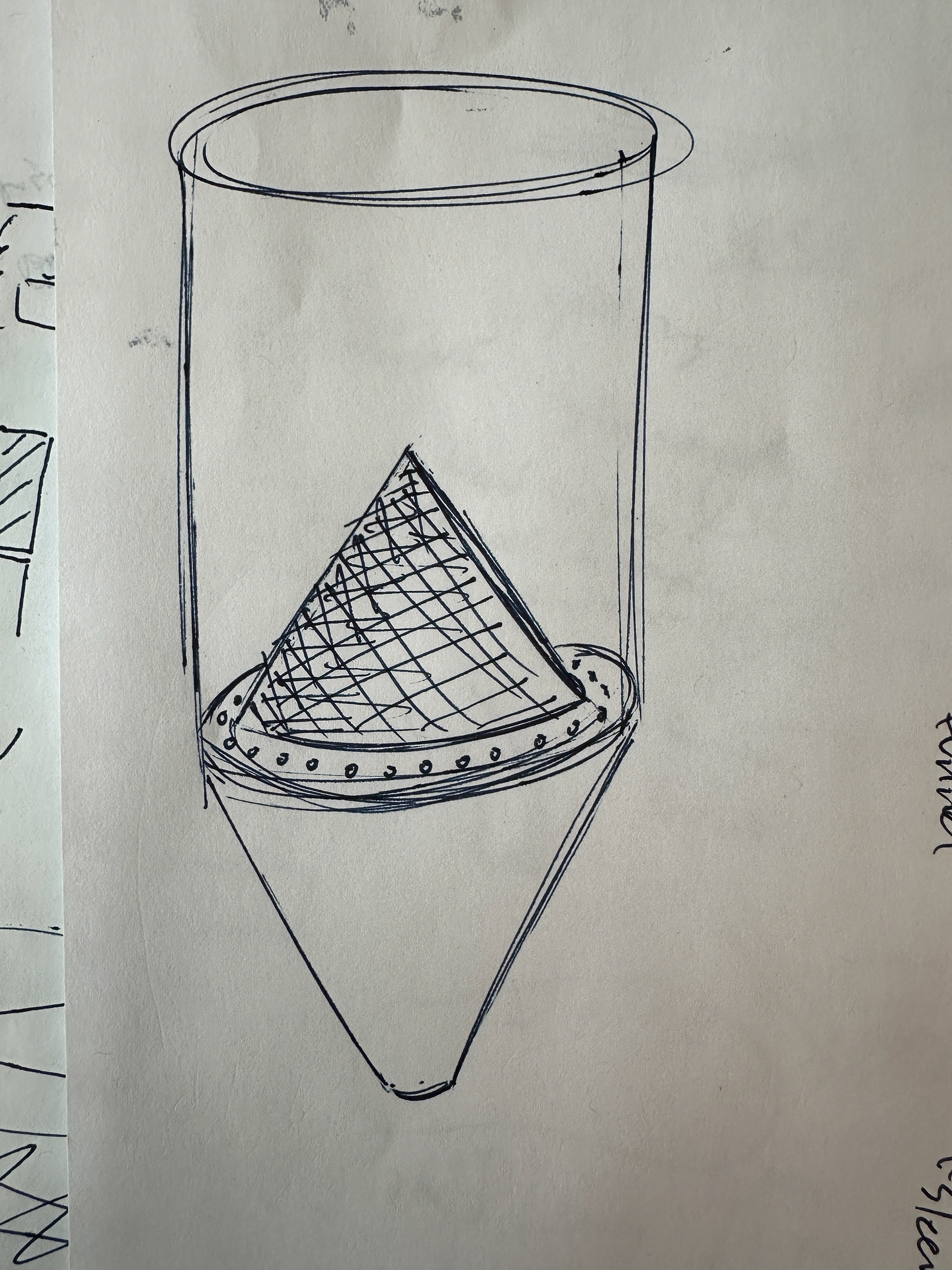 Refined 3d drawing of the centrifugal cone feeder