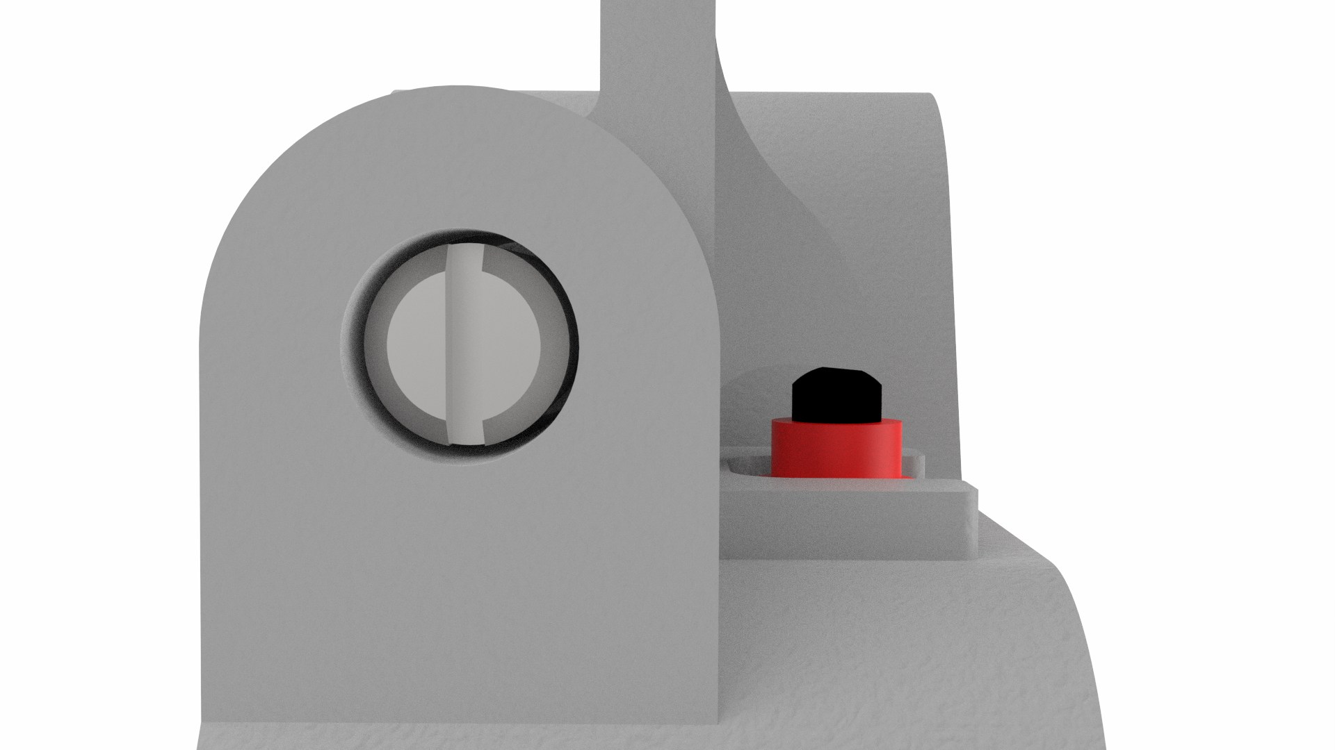 Close up of switch and paddle