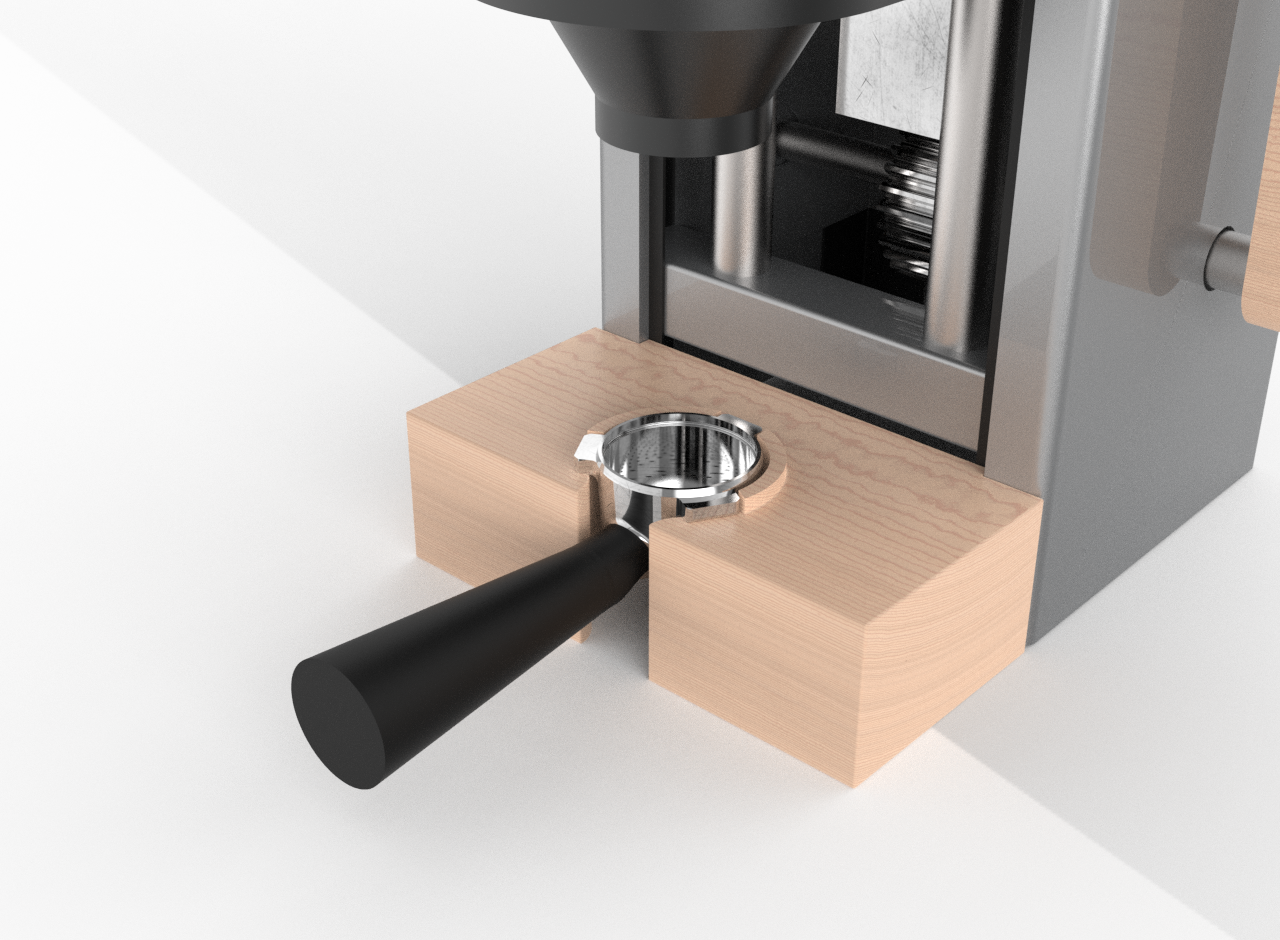 Portafilter holding block
