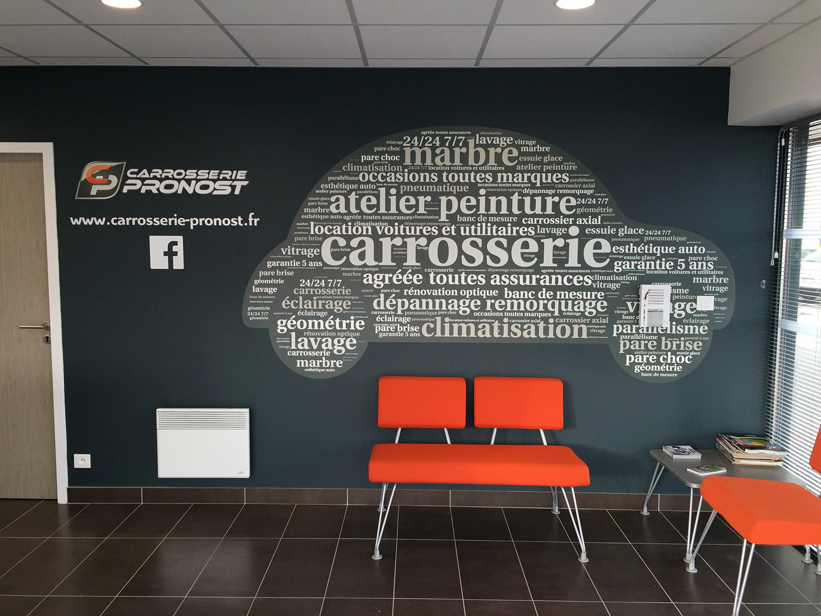 Décor mural adhésif imprimé