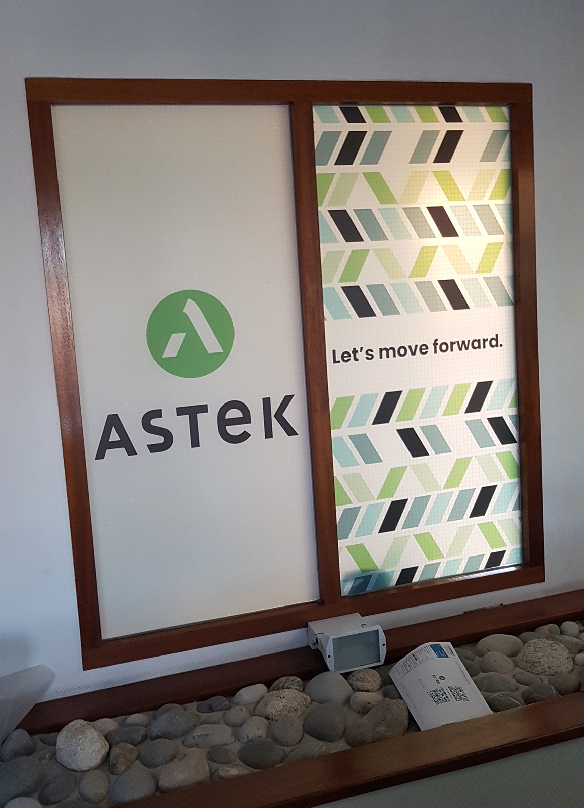 Adhésif dépoli imprimé