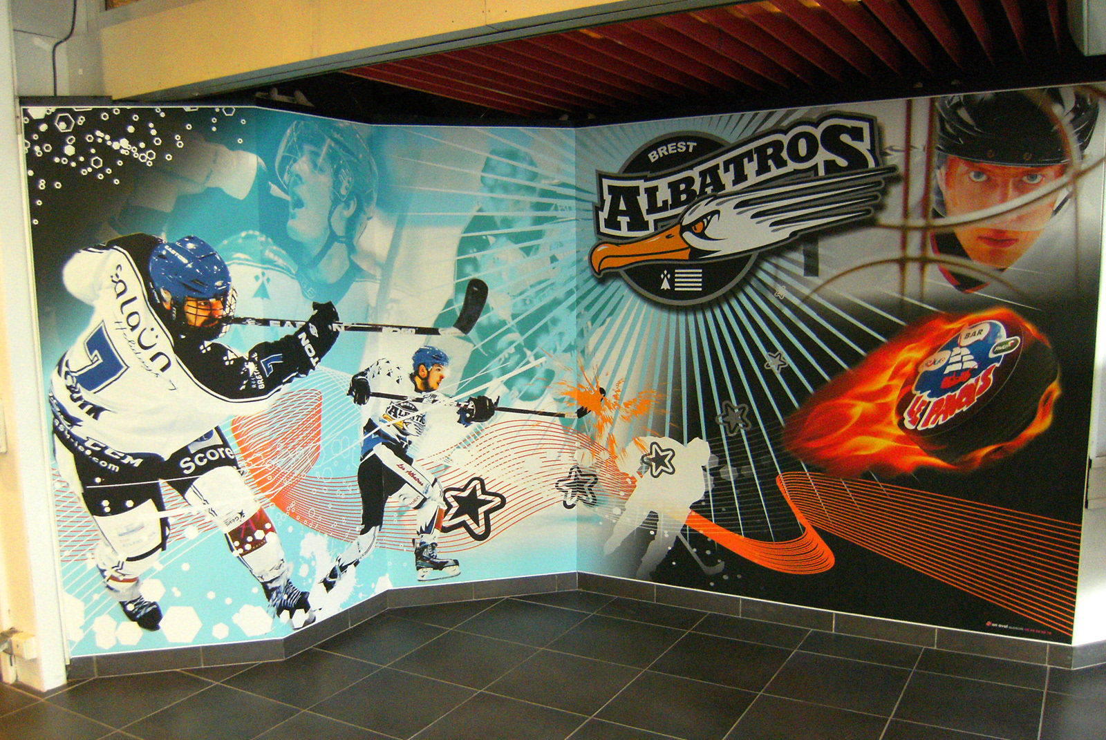 Décor mural en adhésif imprimé